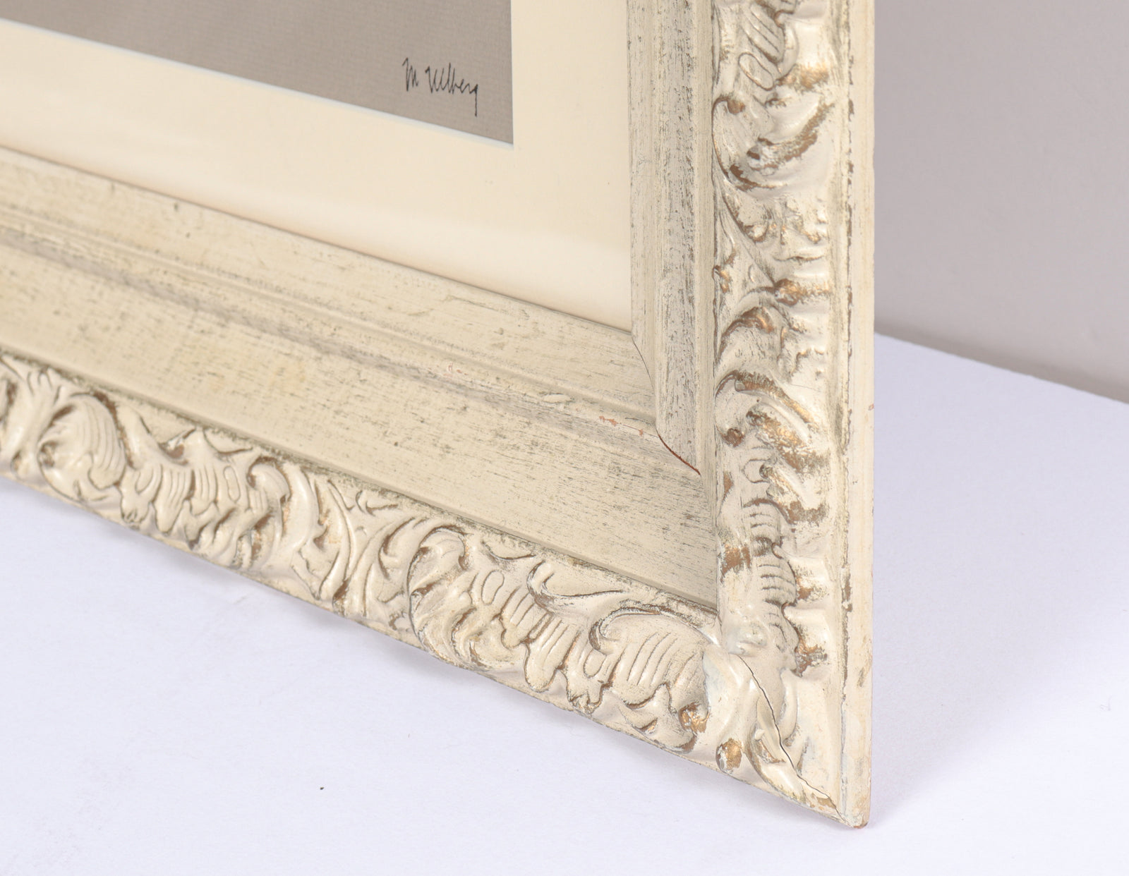 <i>White</i> <br>Mid Century Mixed Media Drawing <br><br>#3652