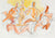 Expressionist Figures in Orange<br>Circa 1998 Gouache and Graphite <br><br>#86593