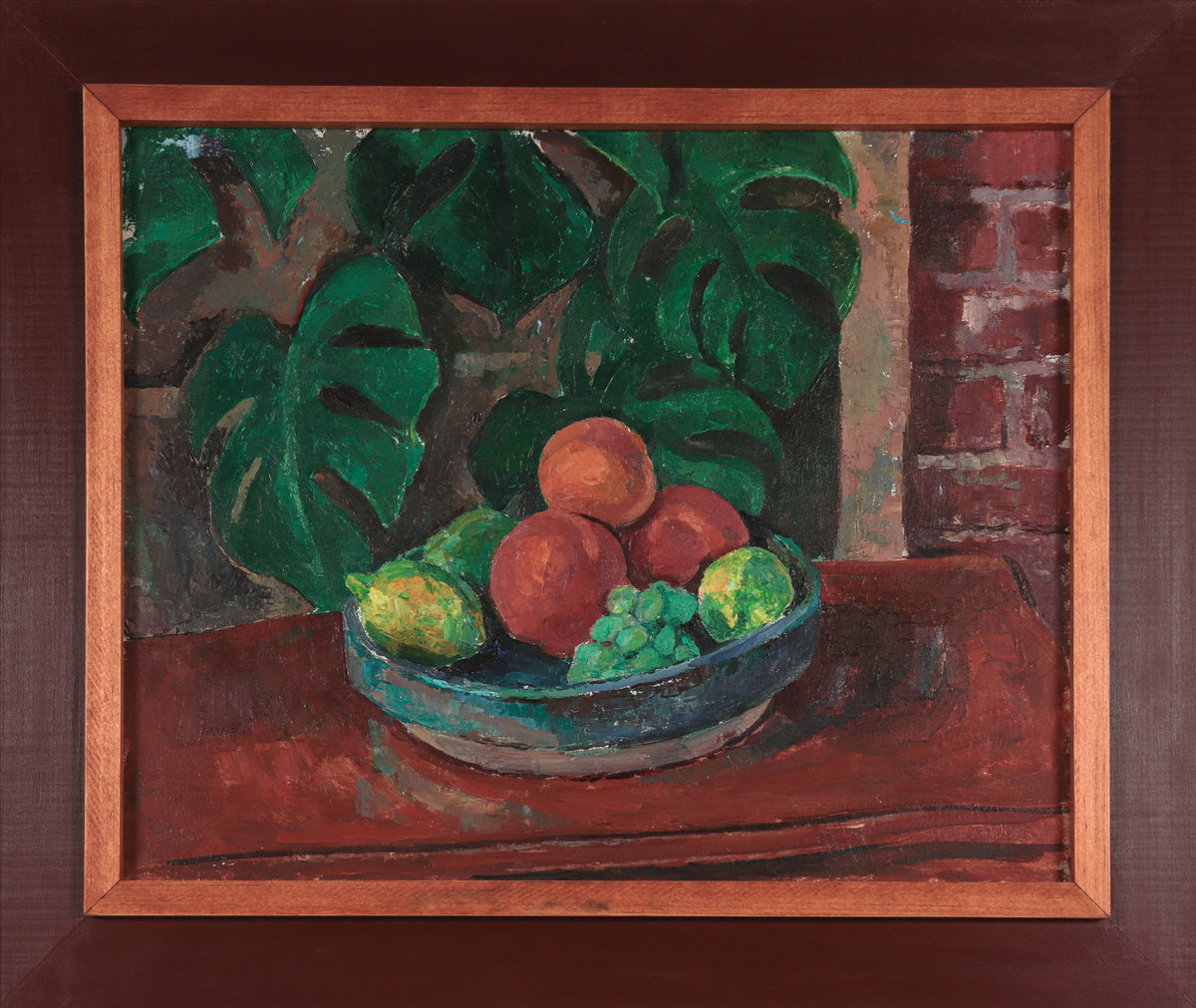 Fruit Bowl Still Life&lt;br&gt;20th Century Oil on Canvas &lt;br&gt;&lt;br&gt;#89009