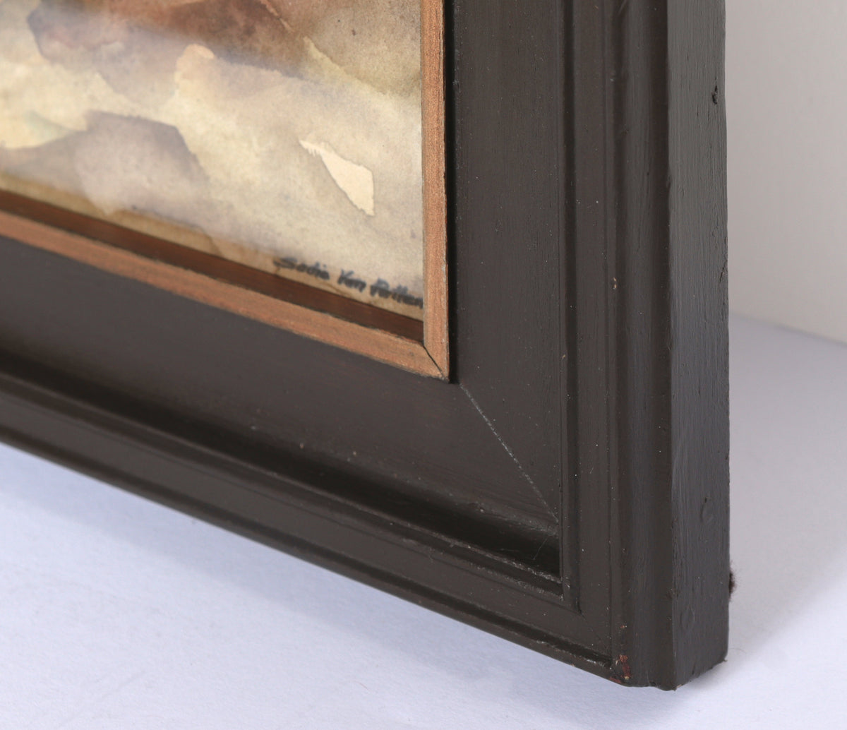 Running Horses <br>1960s Watercolor <br><br>#92583