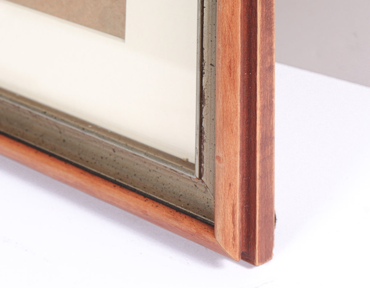 Woman Smoking in a Rocking Chair<br>20th Century Graphite<br><br>#9420