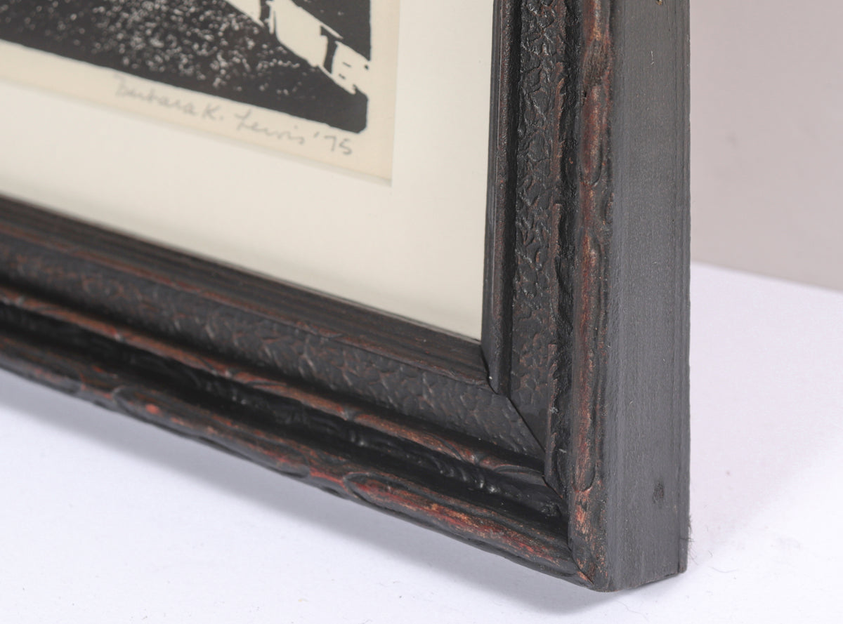 <i>Capwell Construction</i> <br>1975 Stone Lithograph <br><br>#96343