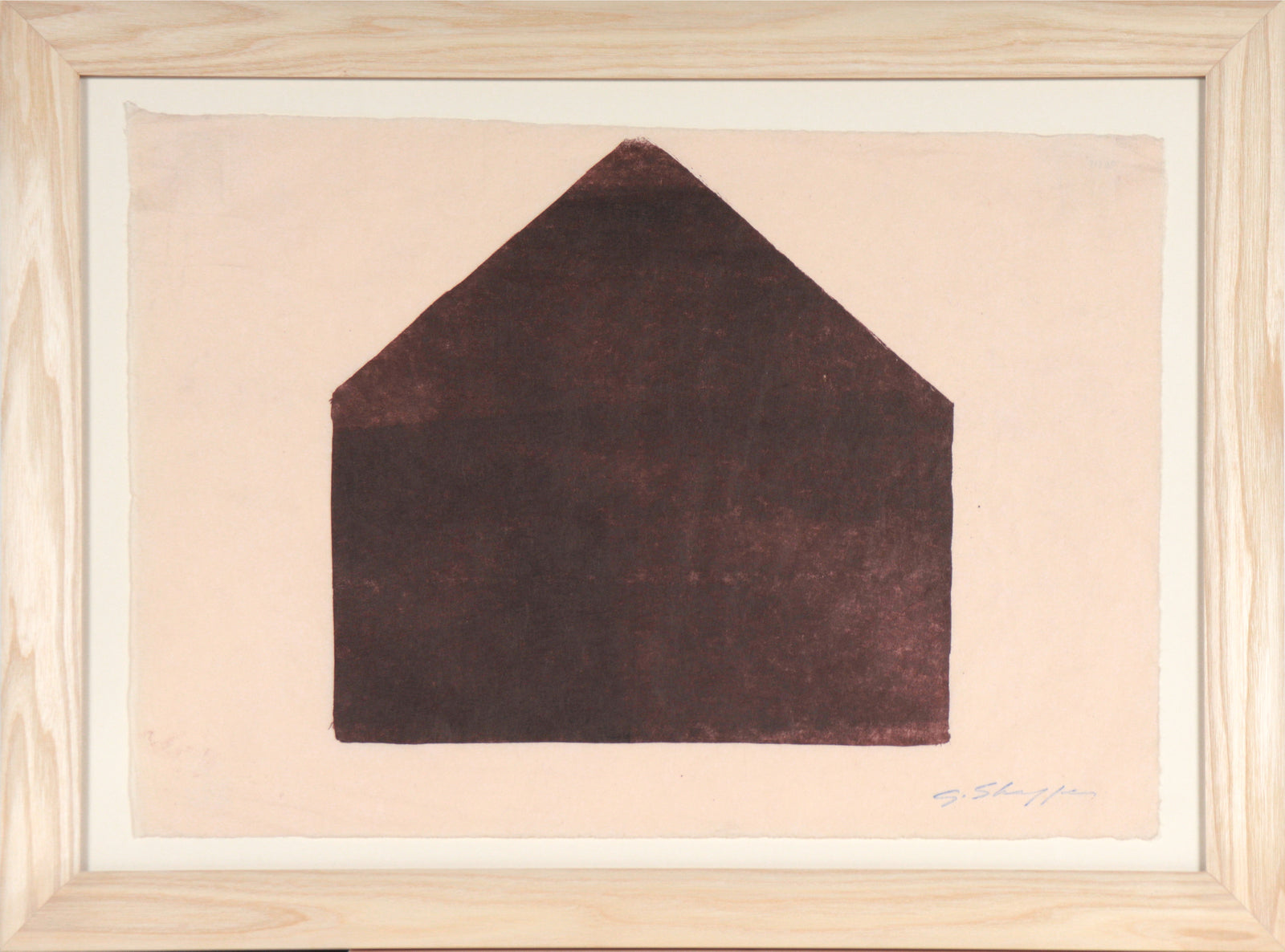 Abstracted House <br>20th Century Lithograph <br><br>#96818