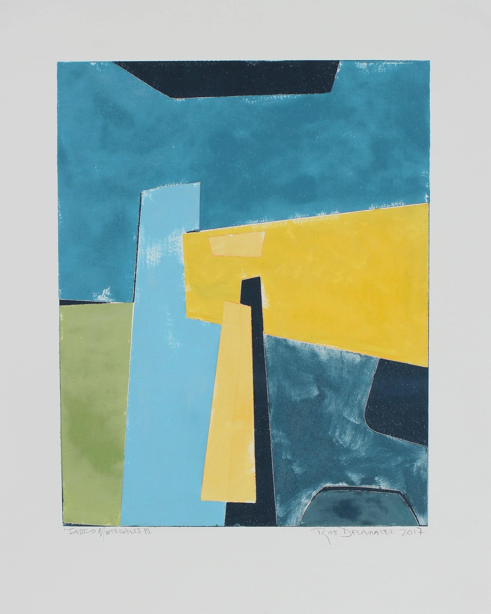 <i>Indigo Metropolis III</i><br>2017 Monotype<br><br>#98691