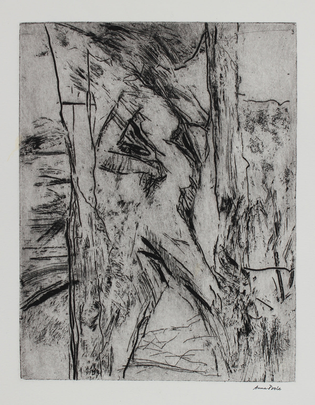 Abstract Figurative Print &lt;br&gt;20th Century Etching &lt;br&gt;&lt;br&gt;#99139