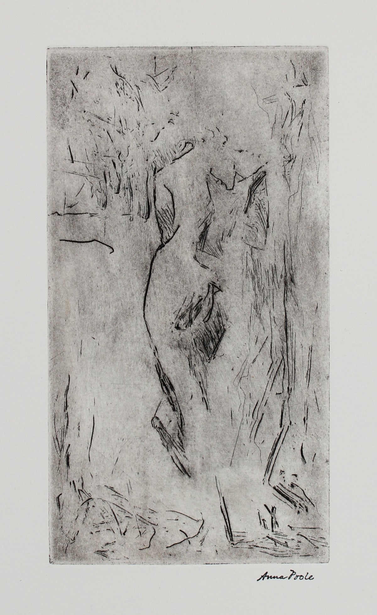 Abstract Figurative Print &lt;br&gt;20th Century Etching &lt;br&gt;&lt;br&gt;#99169