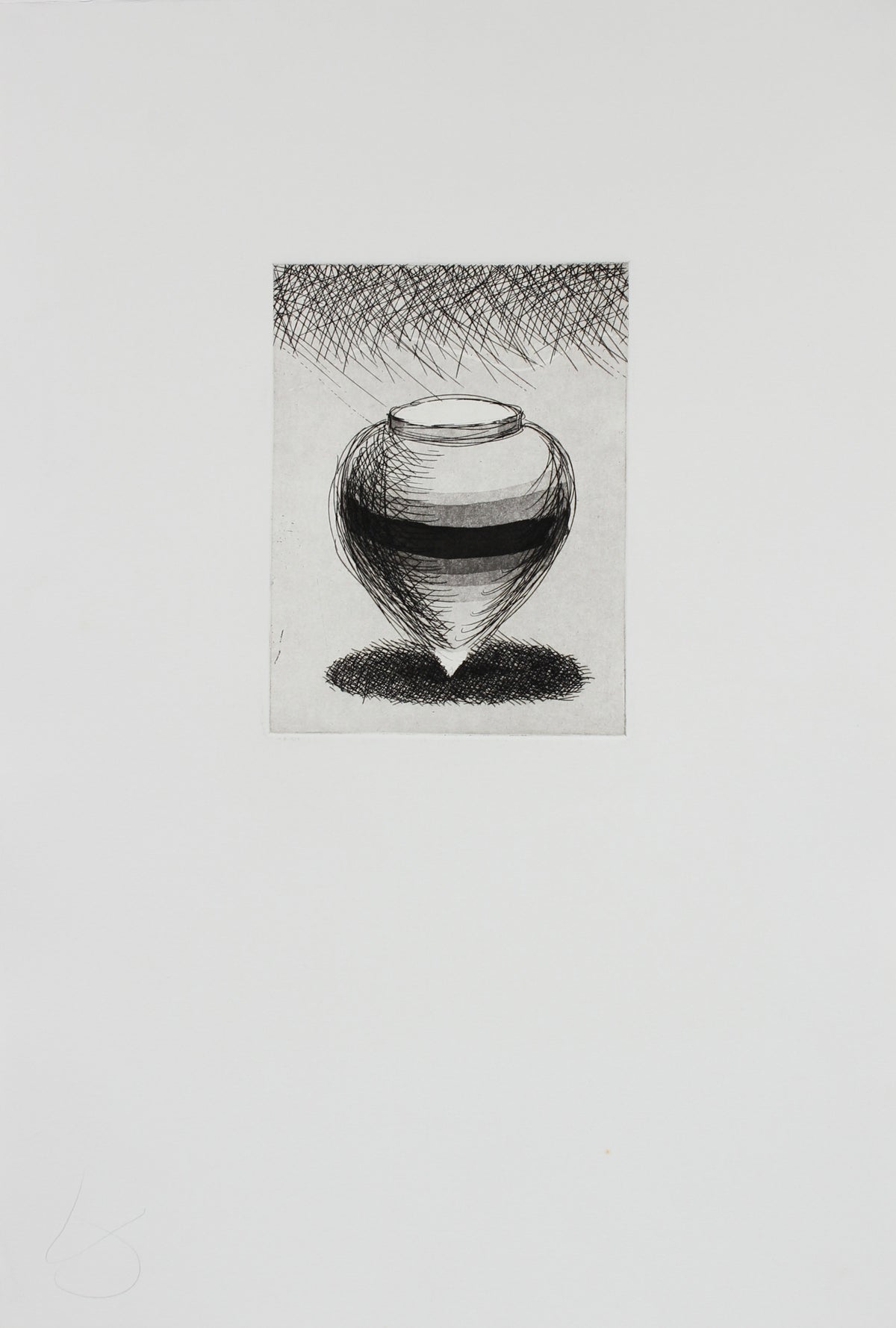 Spinning Top <br>Late 20th-Early 21st Century Etching <br><br>#99635