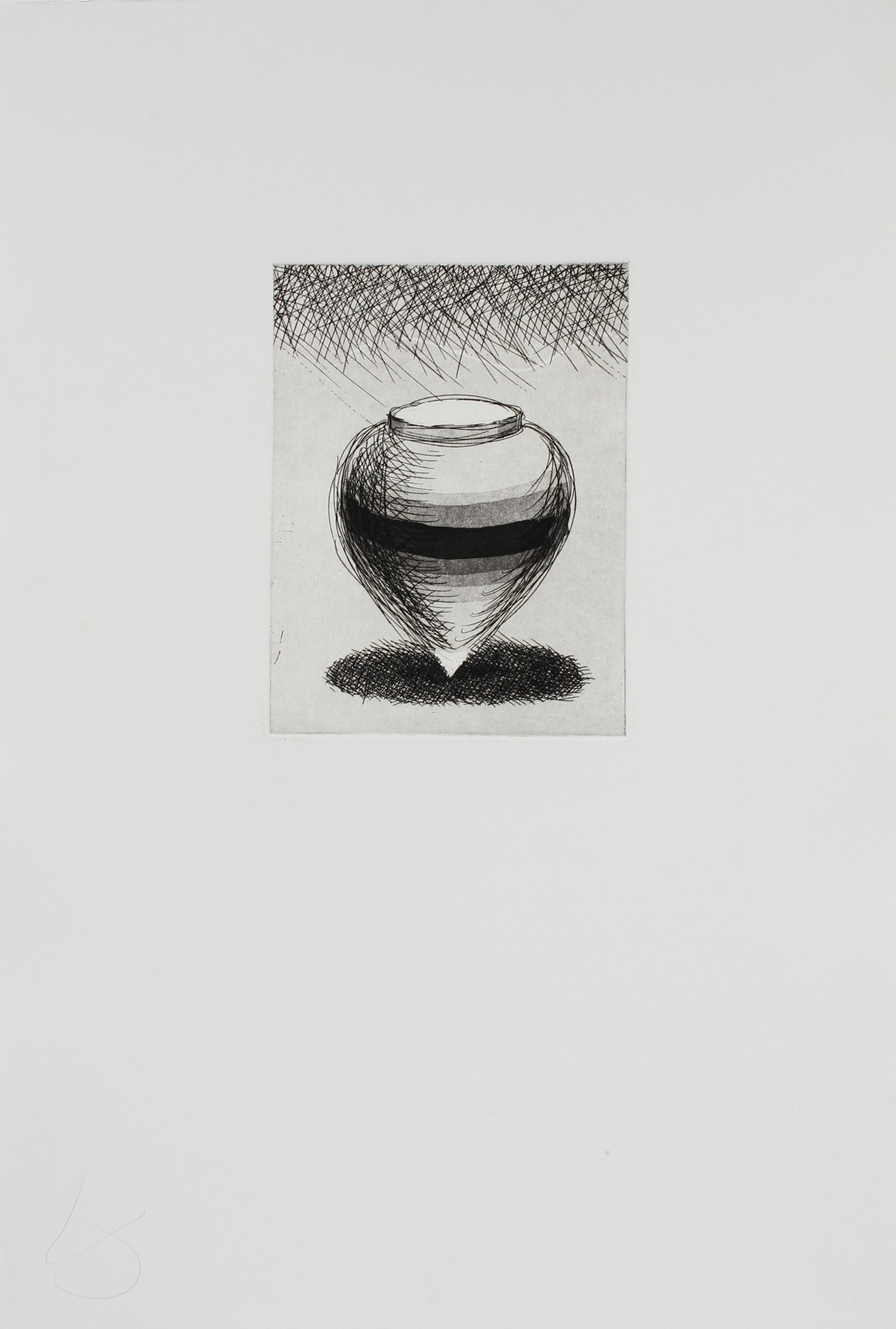 Spinning Top <br>Late 20th-Early 21st Century Etching <br><br>#99635