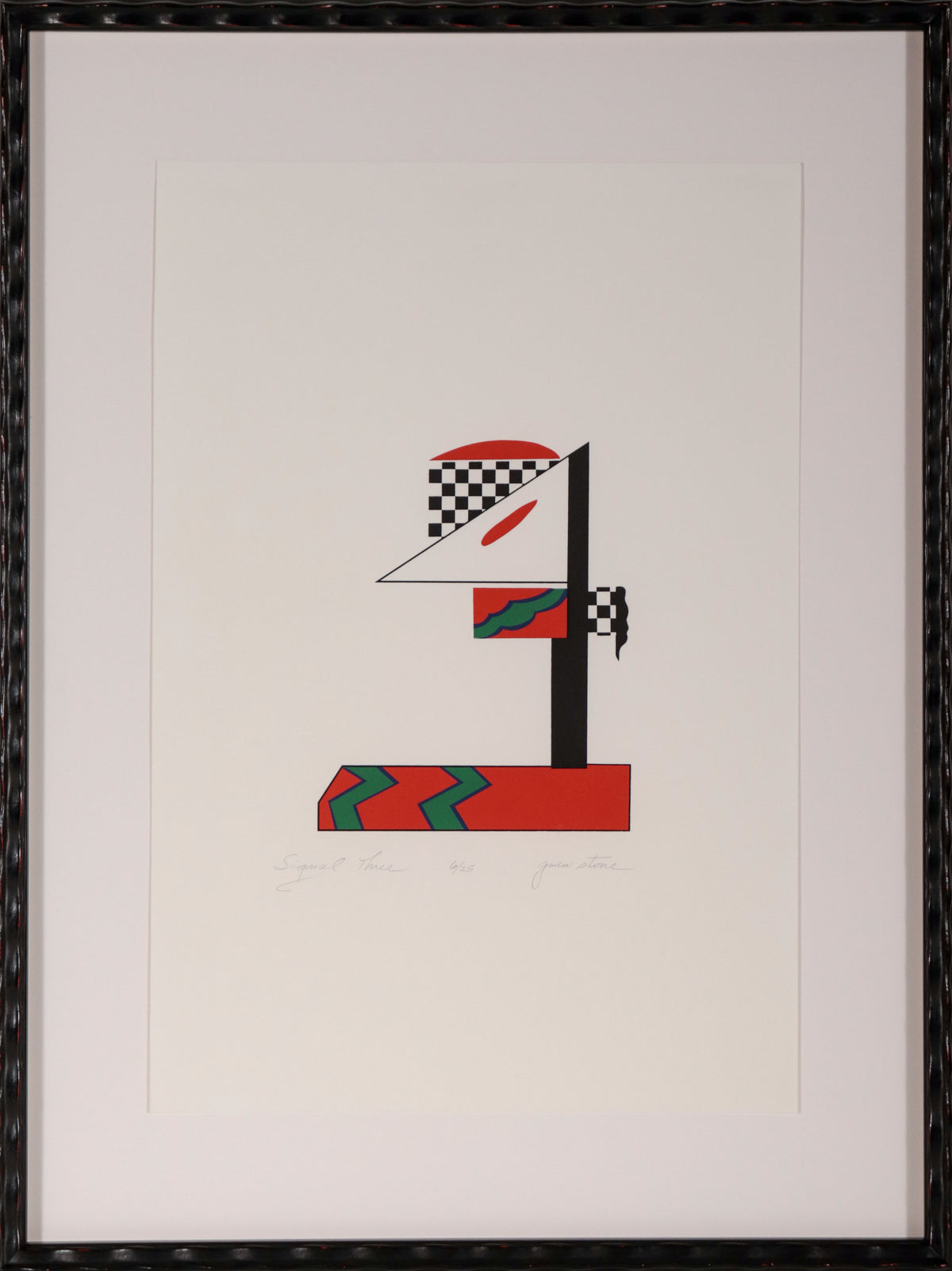 <I>Signal Three</I> <br>Late 20th Century Serigraph <br><br>#A0260