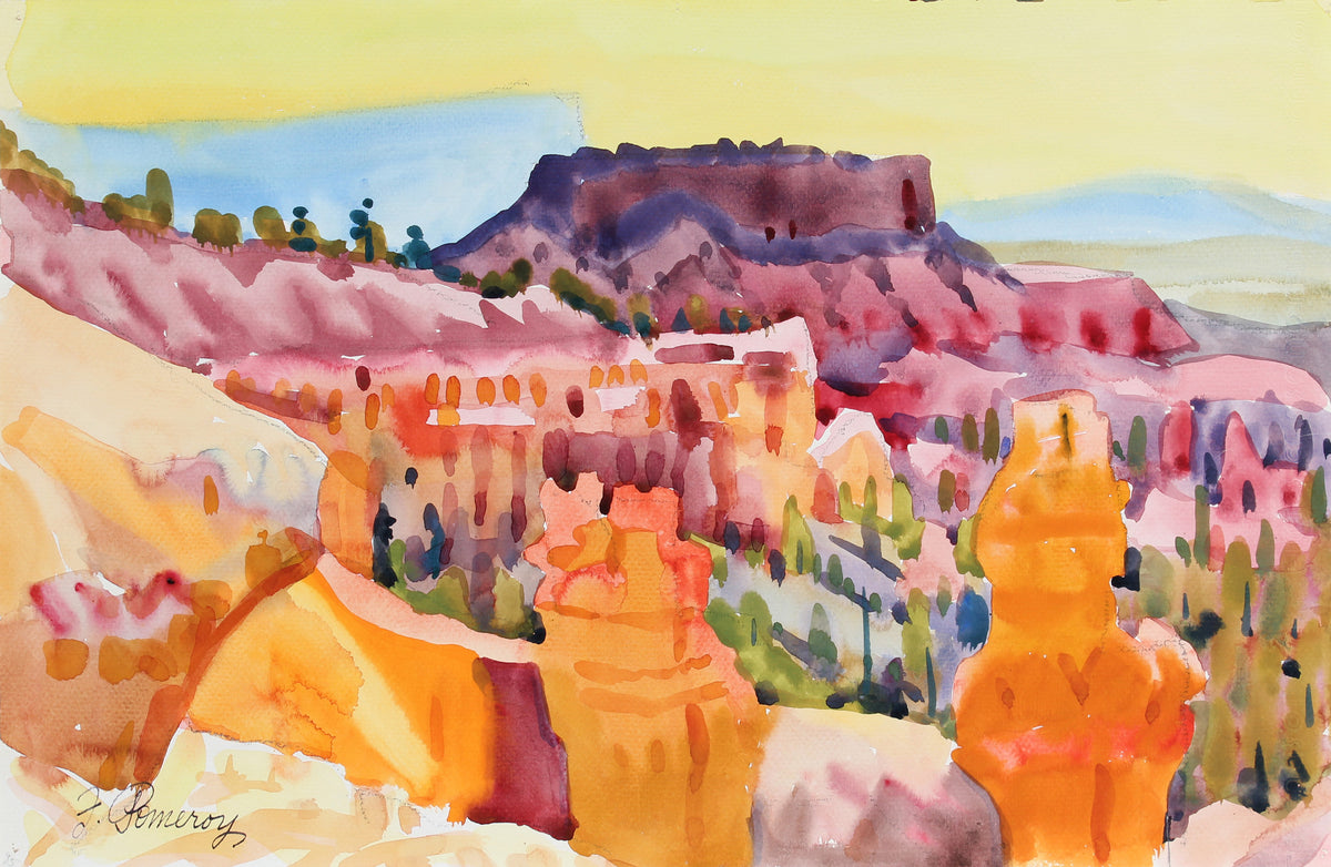 &lt;i&gt;Bryce Canyon&lt;/i&gt; &lt;br&gt;1983 Watercolor &lt;br&gt;&lt;br&gt;#A3584