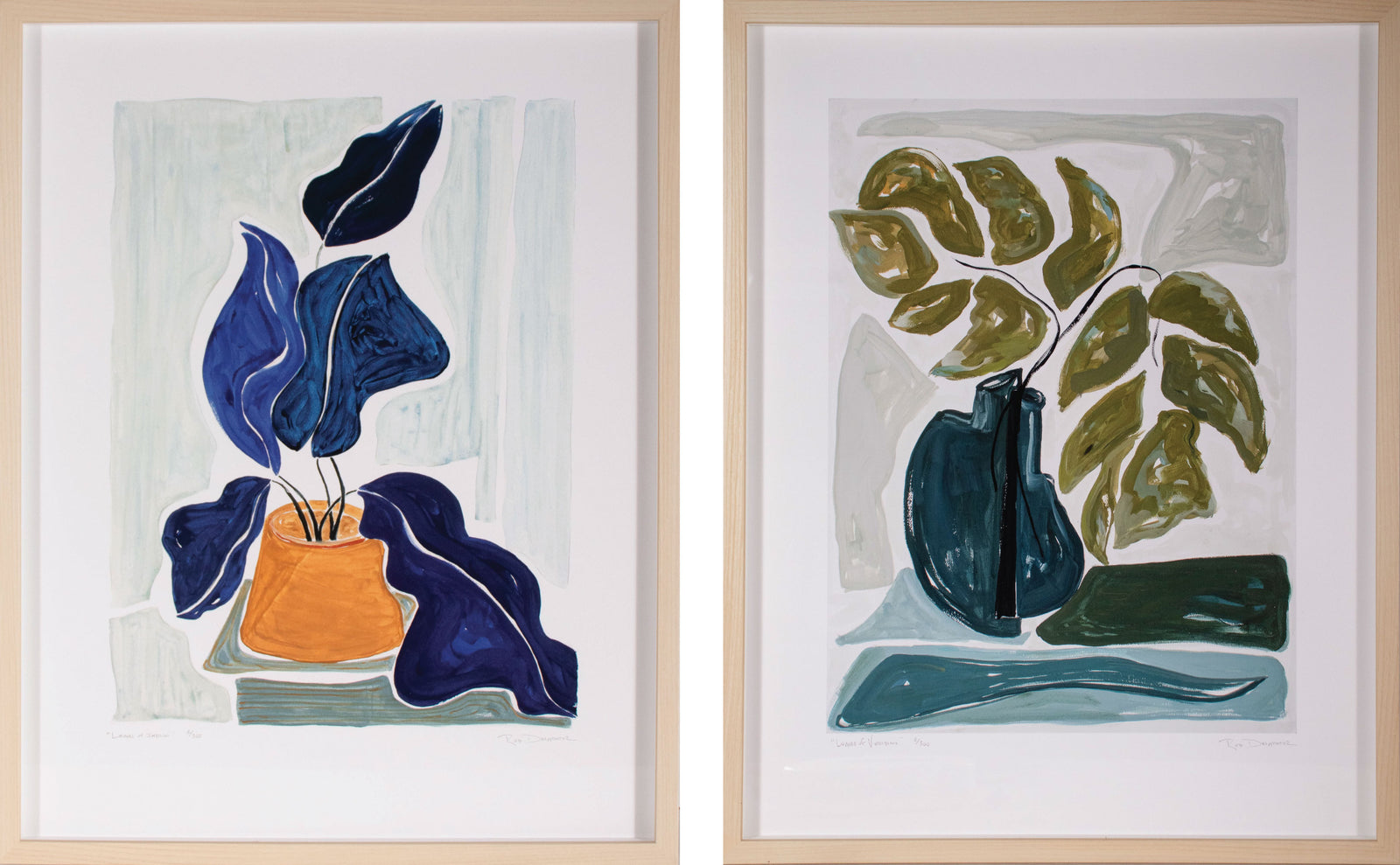 zz- <i>Leaves of..., Set of Two</i> <br>Limited Edition Archival Print <br><br>ART-00832
