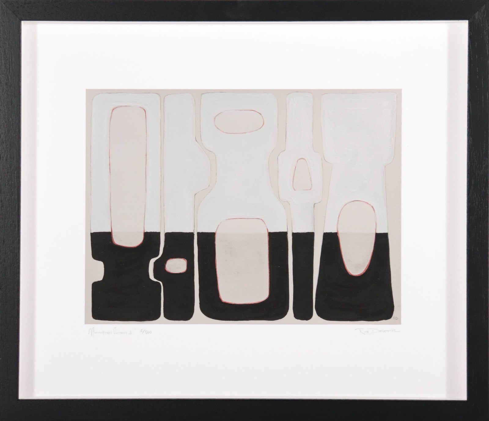 zz- <i>Monochrome Pottery, Set of 3</i> <br>Limited Edition Archival Print <br><br>ART-00916