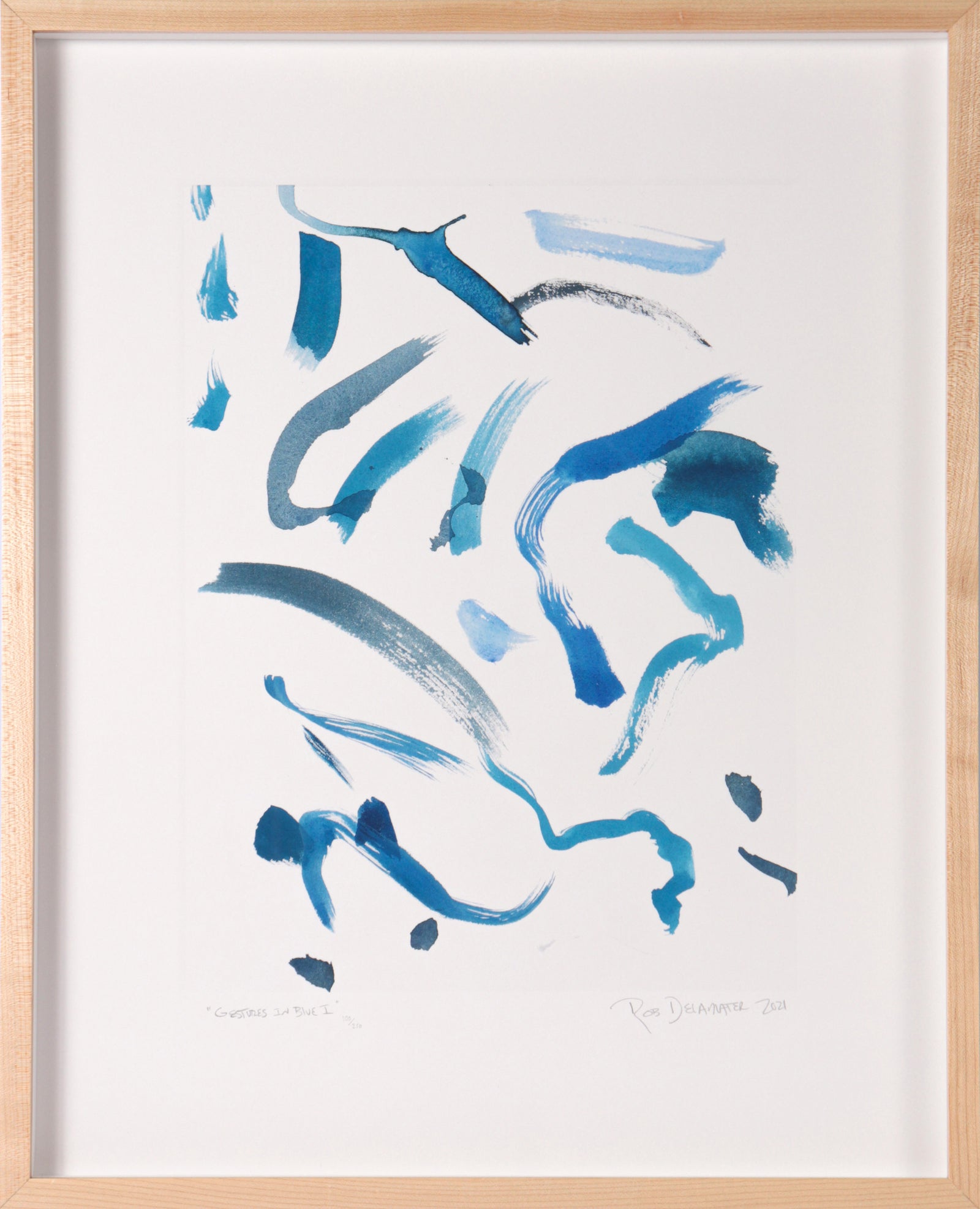 <i>Gestures in Blue, Set of 2</i> <br>Limited Edition Archival Print <br><br>ART-22961