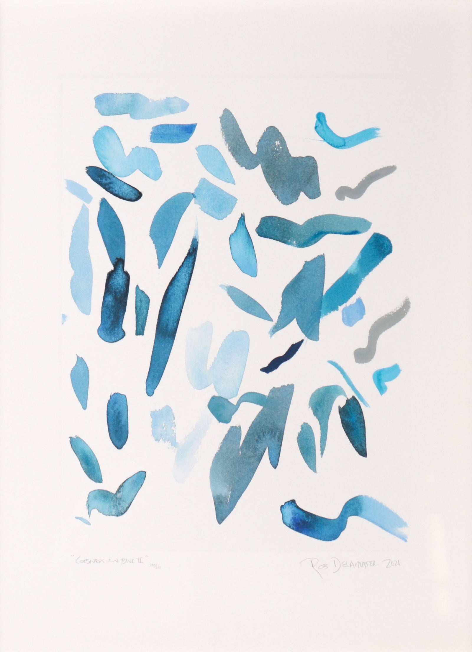 <i>Gestures in Blue II</i> <br>Limited Edition Archival Print <br><br>ART-22843