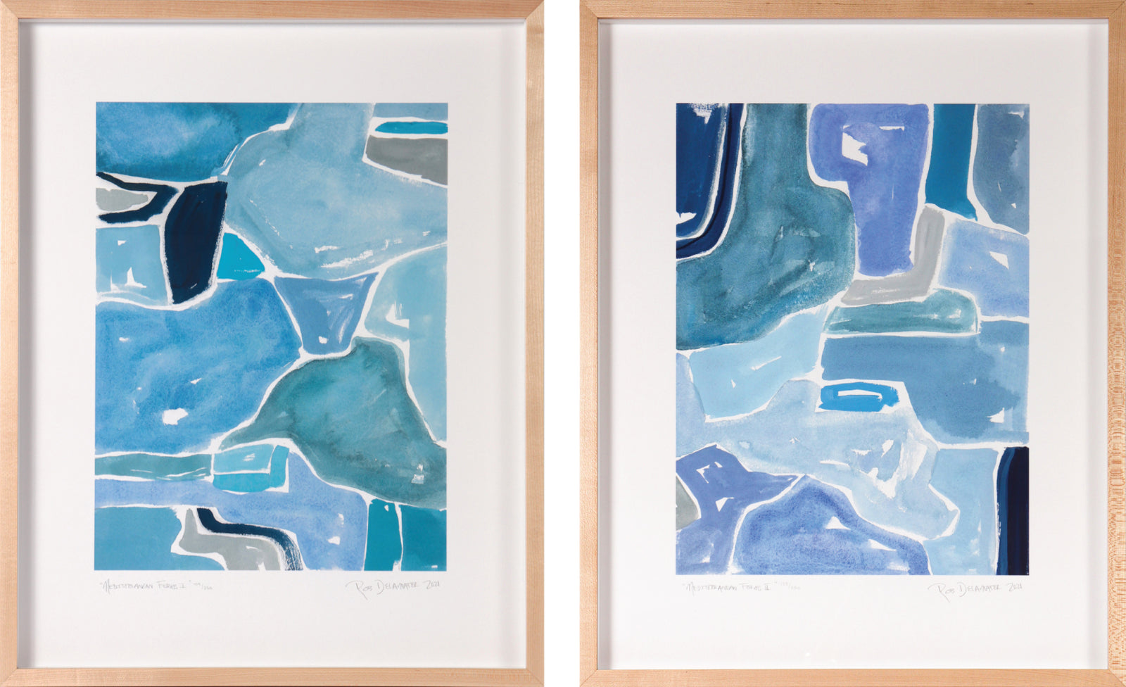 <i>Mediterranean Forms, Set of 2</i> <br>Limited Edition Archival Print <br><br>ART-22963