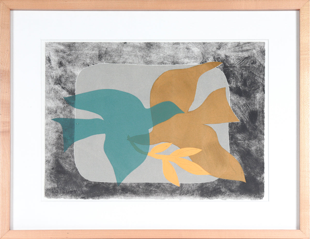 &lt;I&gt;Braques&#39; Birds III&lt;/I&gt; &lt;br&gt;2019 Monotype&lt;br&gt;&lt;br&gt;#B0091