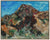 Expressionist Mountain Landscape <br>1988 Oil <br><br>#B0363