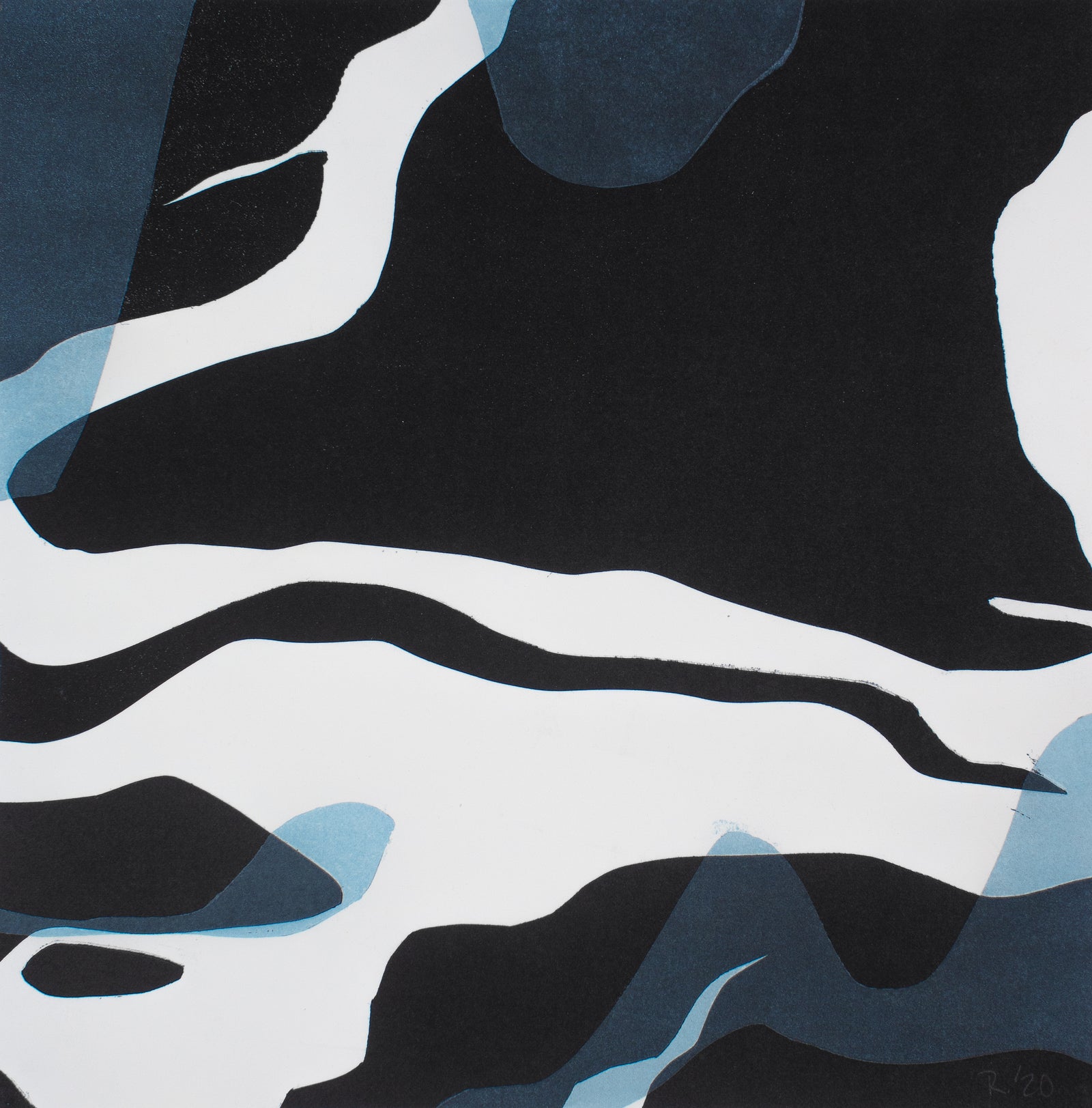 <I>Rivers & Stones I</I> <br>2020 Monotype <br><br>#B3754