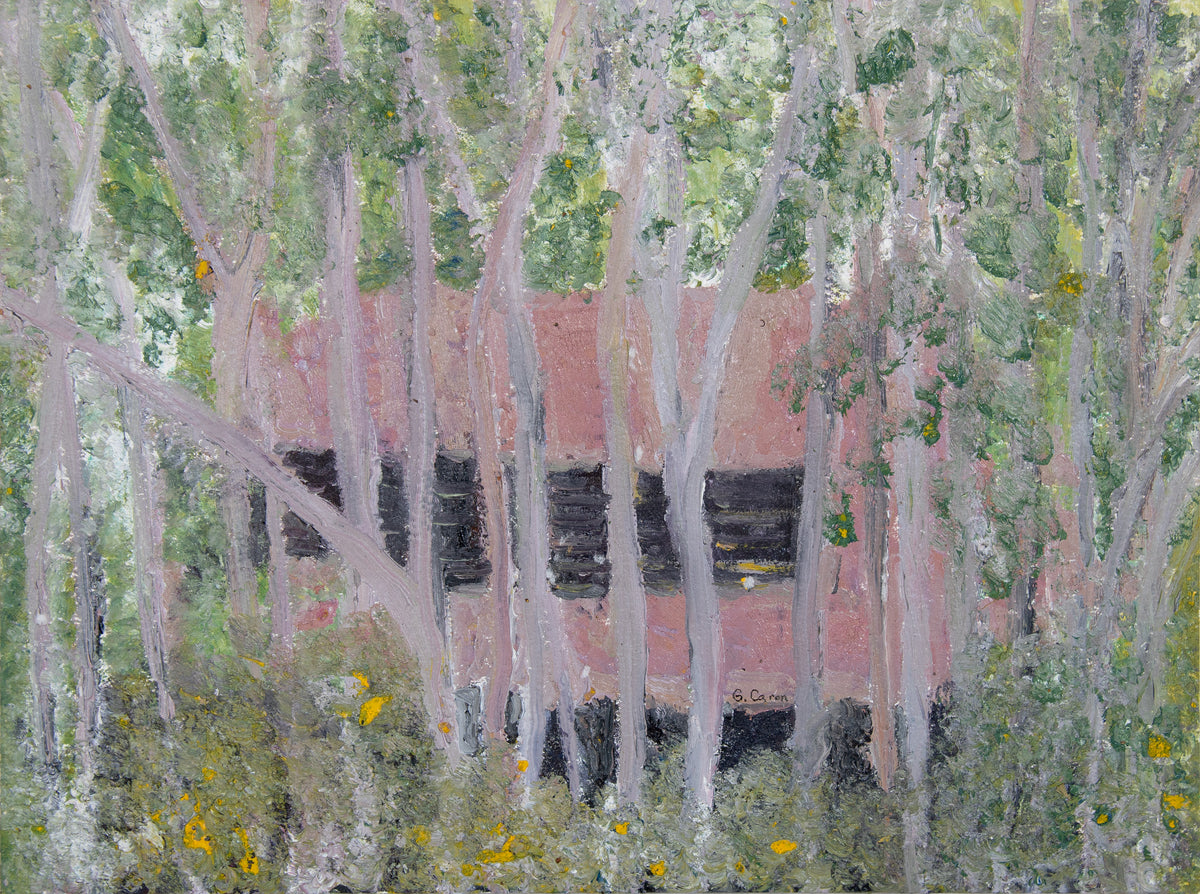 &lt;i&gt;Lake House&lt;/i&gt;, Marsh Pond, NH &lt;br&gt;2021 Oil on Paper &lt;br&gt;&lt;br&gt;#B5294