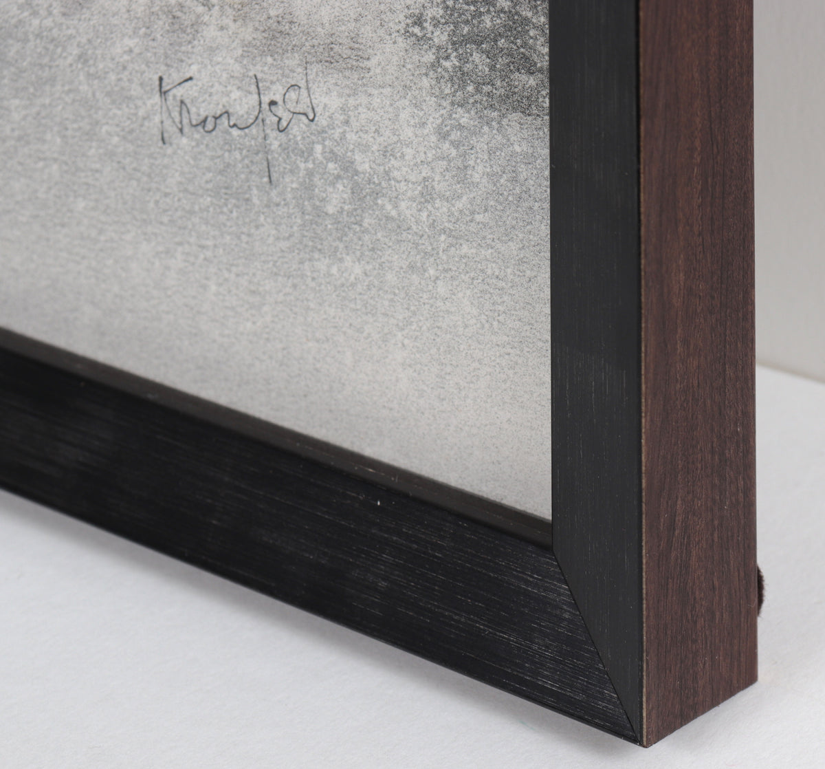 Monochromatic Curvilinear Abstract<br>20th Century Mixed Media<br><br>#C2268