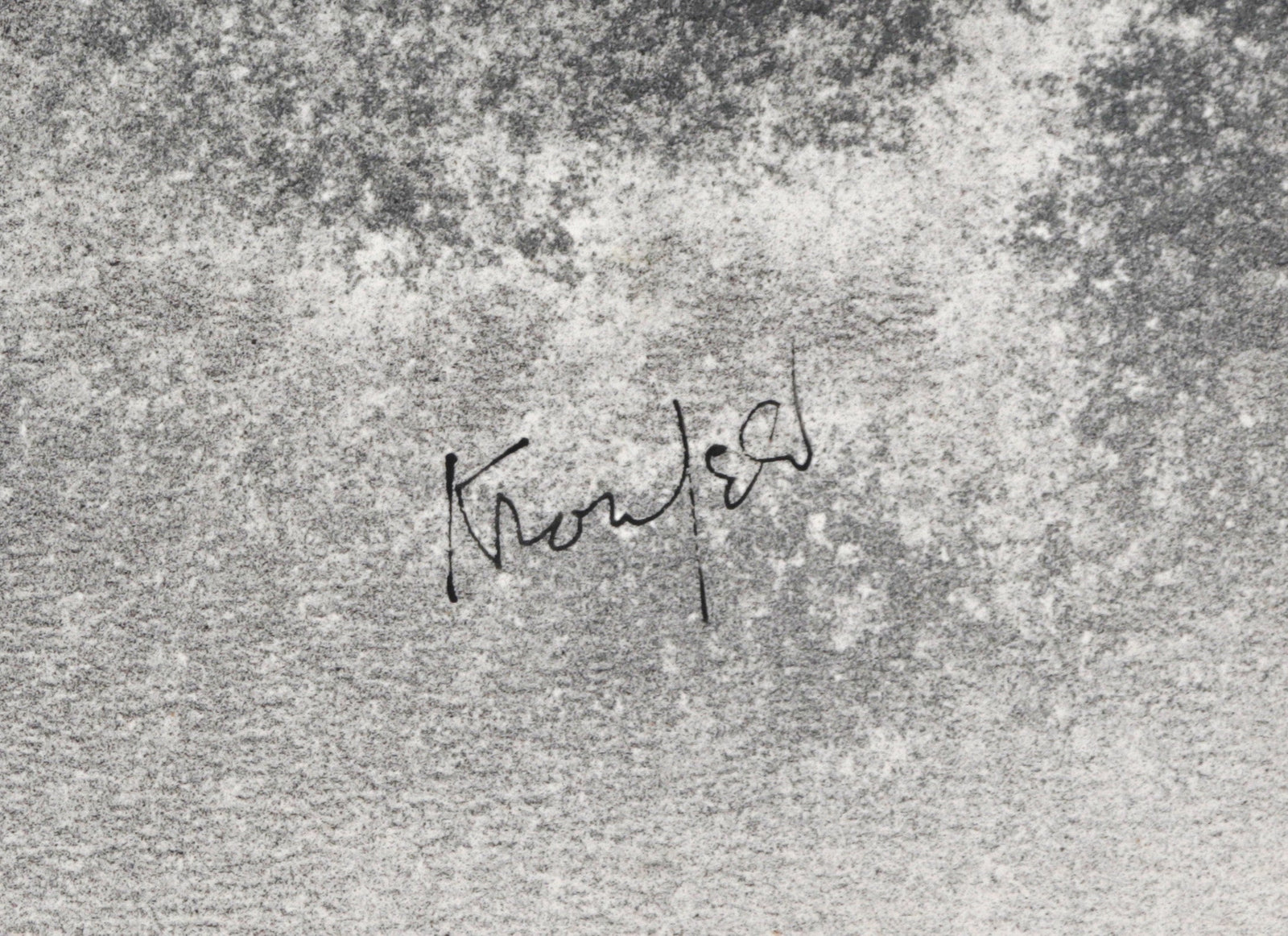 Monochromatic Curvilinear Abstract<br>20th Century Mixed Media<br><br>#C2268