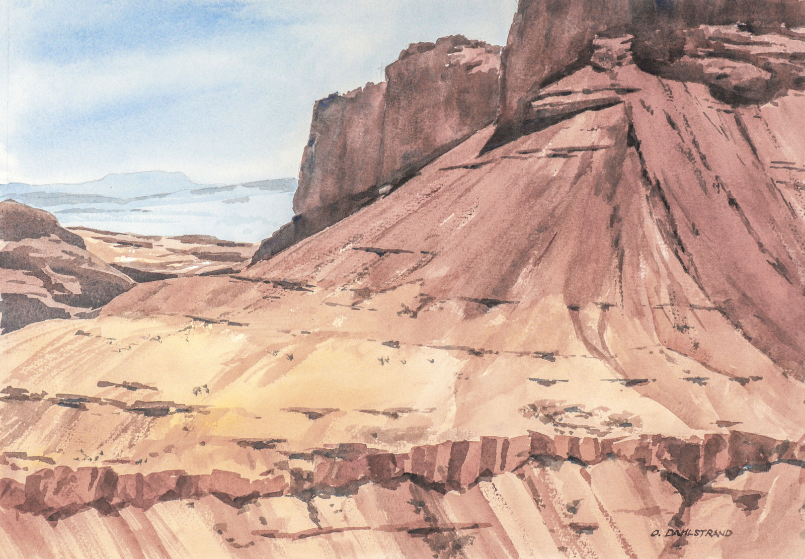 <i>San Rafael Reef </i><br>2001 Watercolor<br><br>#C3160