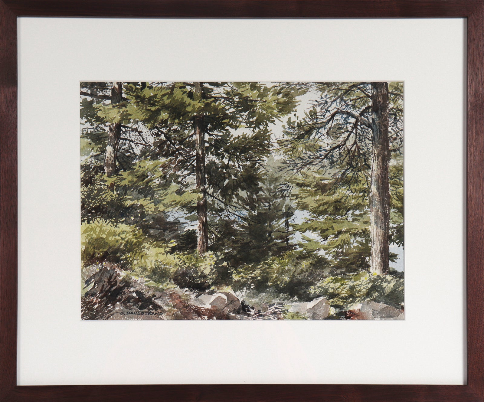 <i>Orcas Island</i> <br>1986 Watercolor <br><br>#C3218