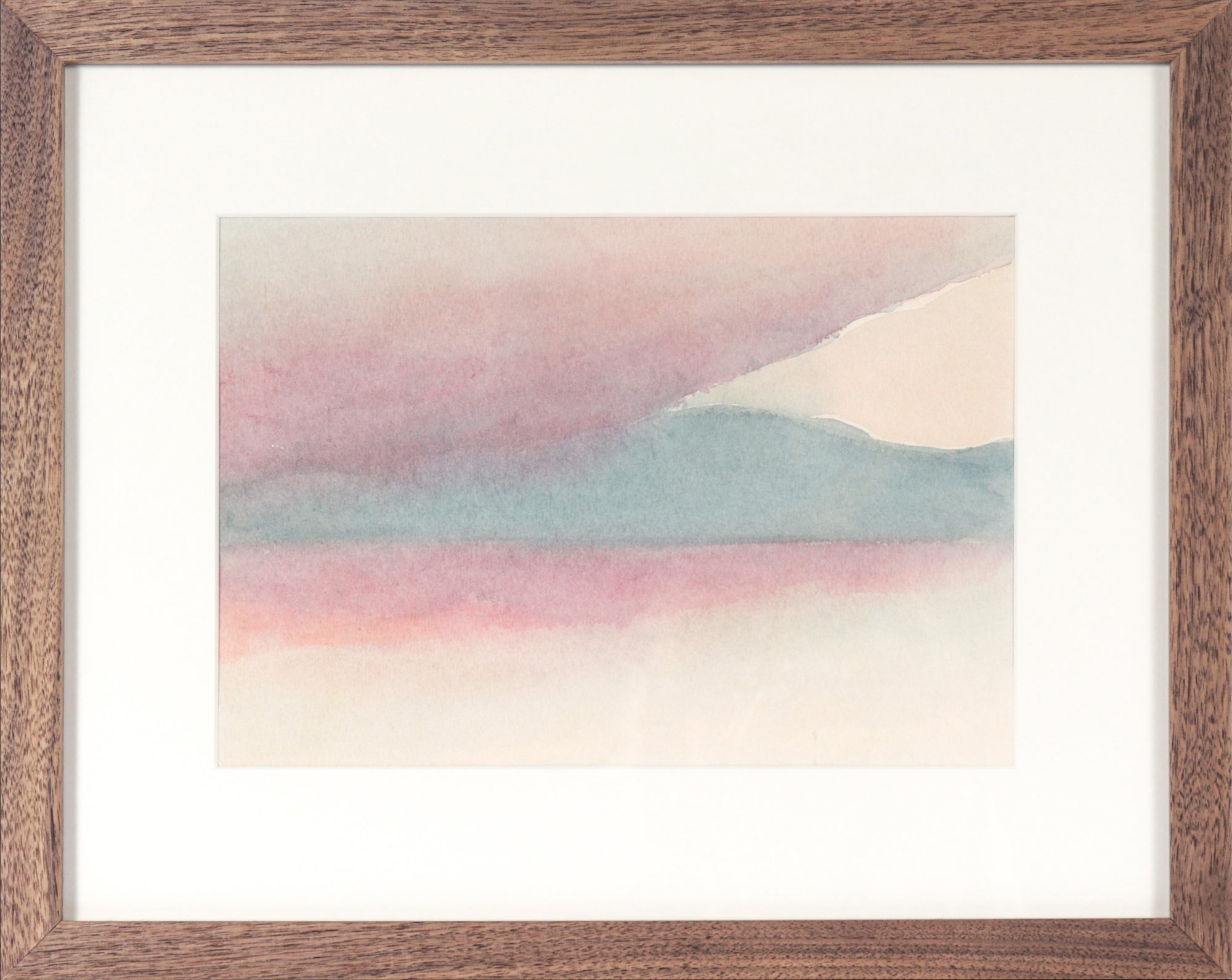 Whimsical Abstracted Landscape I <br>1988 Watercolor <br><br>#C3531