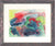 Vivid Organic Absract <br>20th Century Watercolor <br><br>#C3599