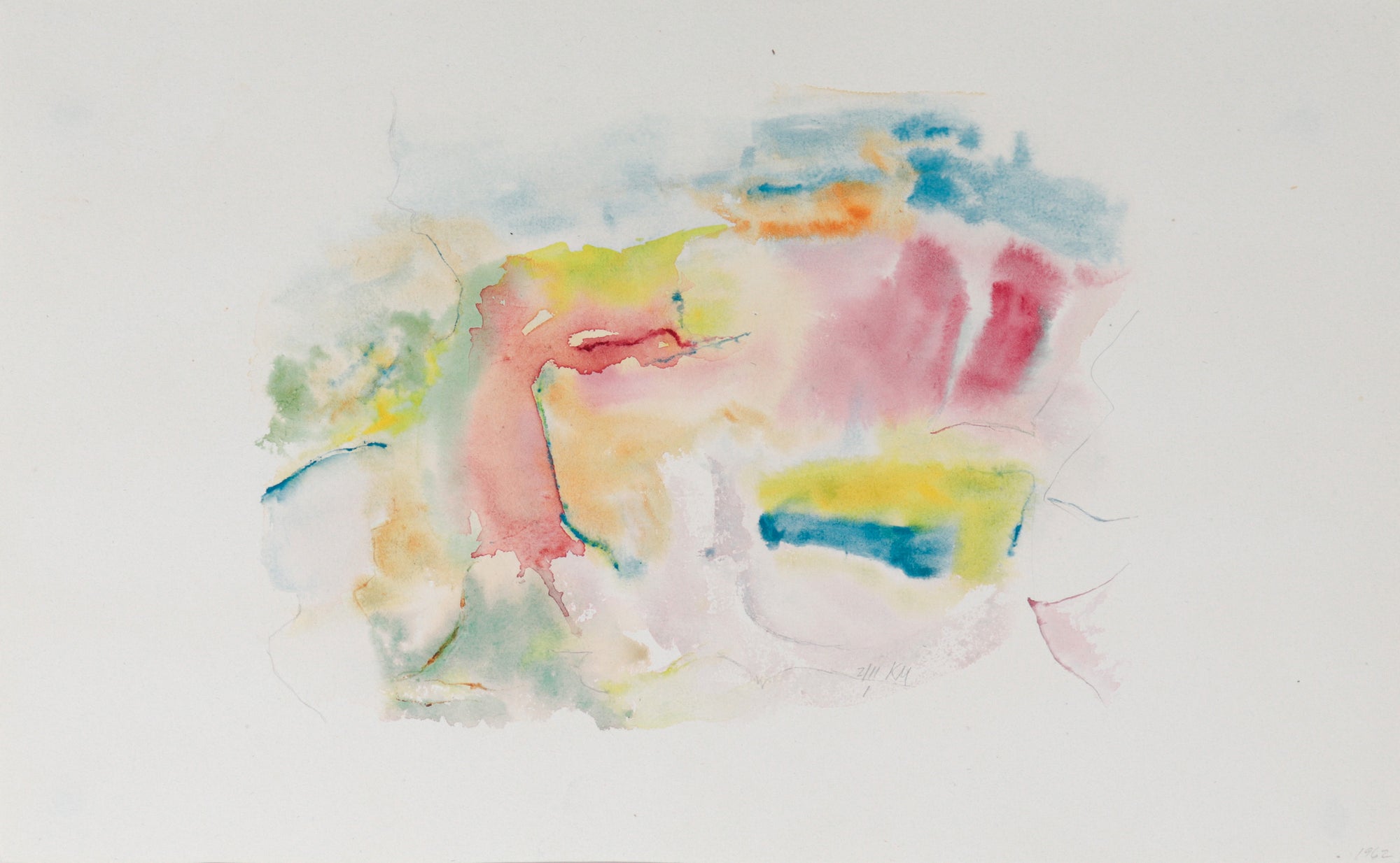Wistful Watercolor Abstract, 1962 <br><br>#C3620