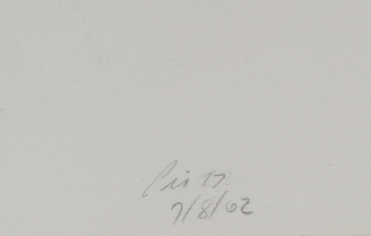 <i>Paris</i> <br>1962 Watercolor <br><br>#C3623