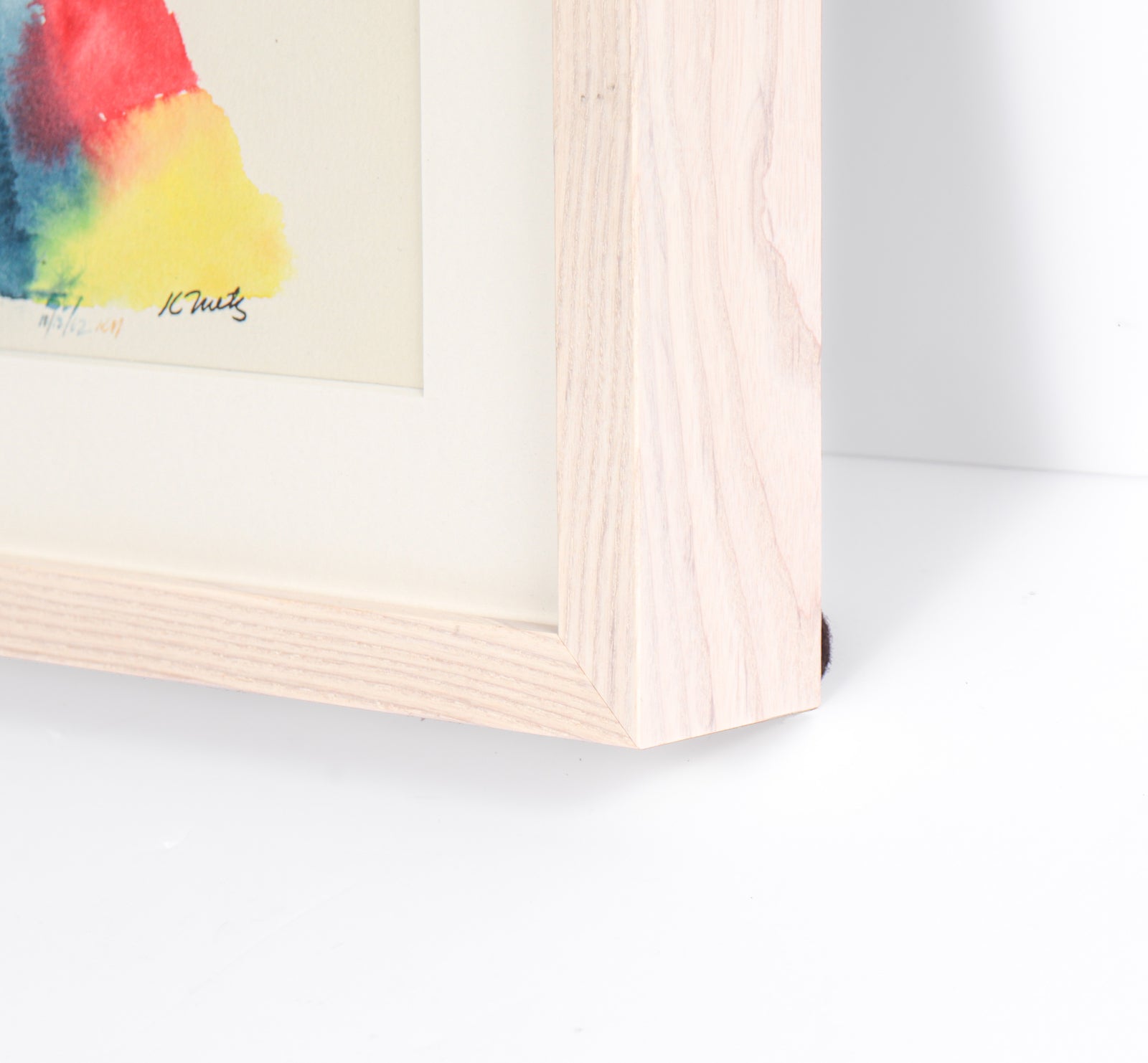 Fluid Abstract in primary Colors <br>1962 Watercolor <br><br>#C3648