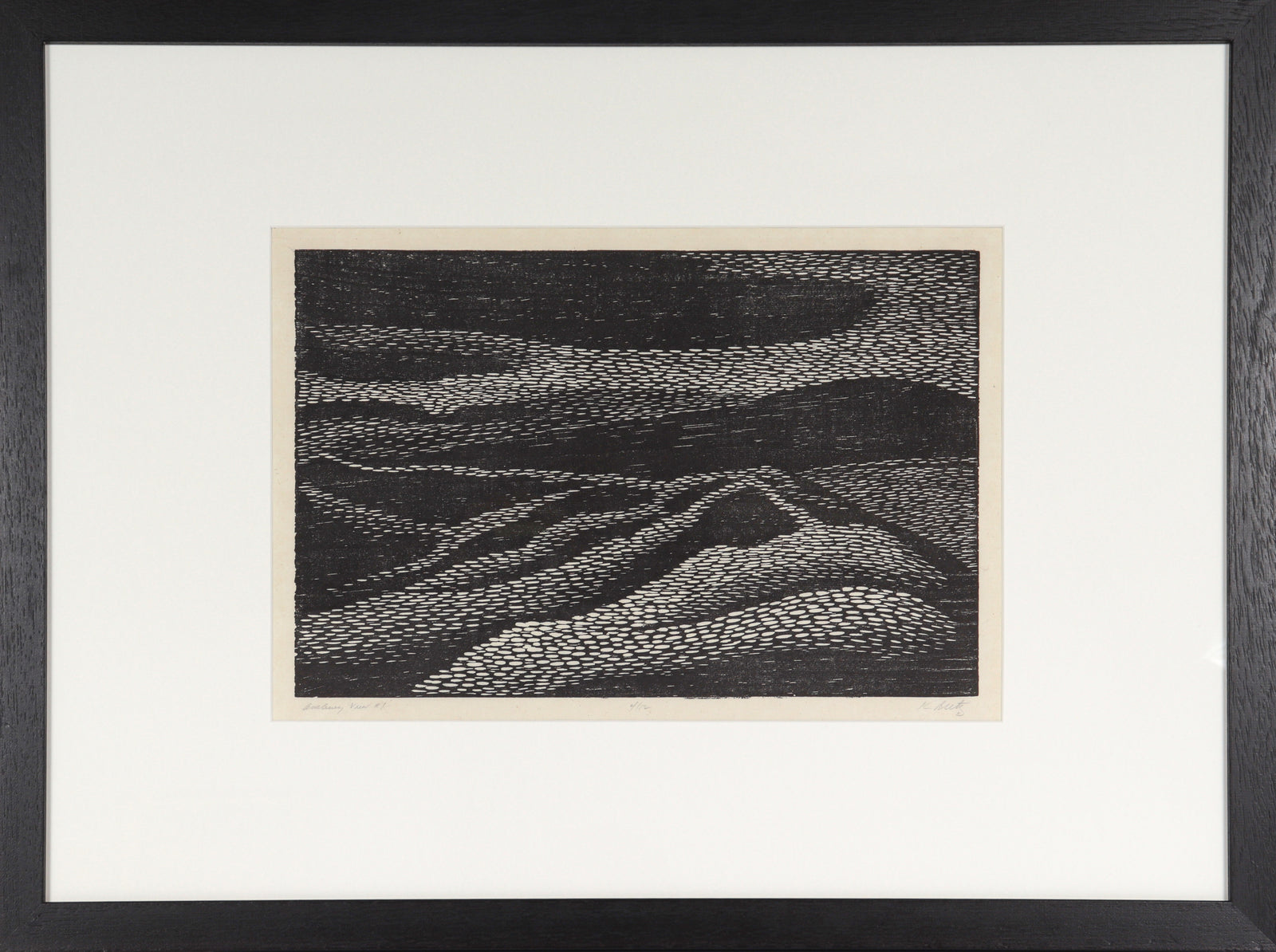 <i>Aveburg View #1</i> <br>1989 Woodcut <br><br>#C3664