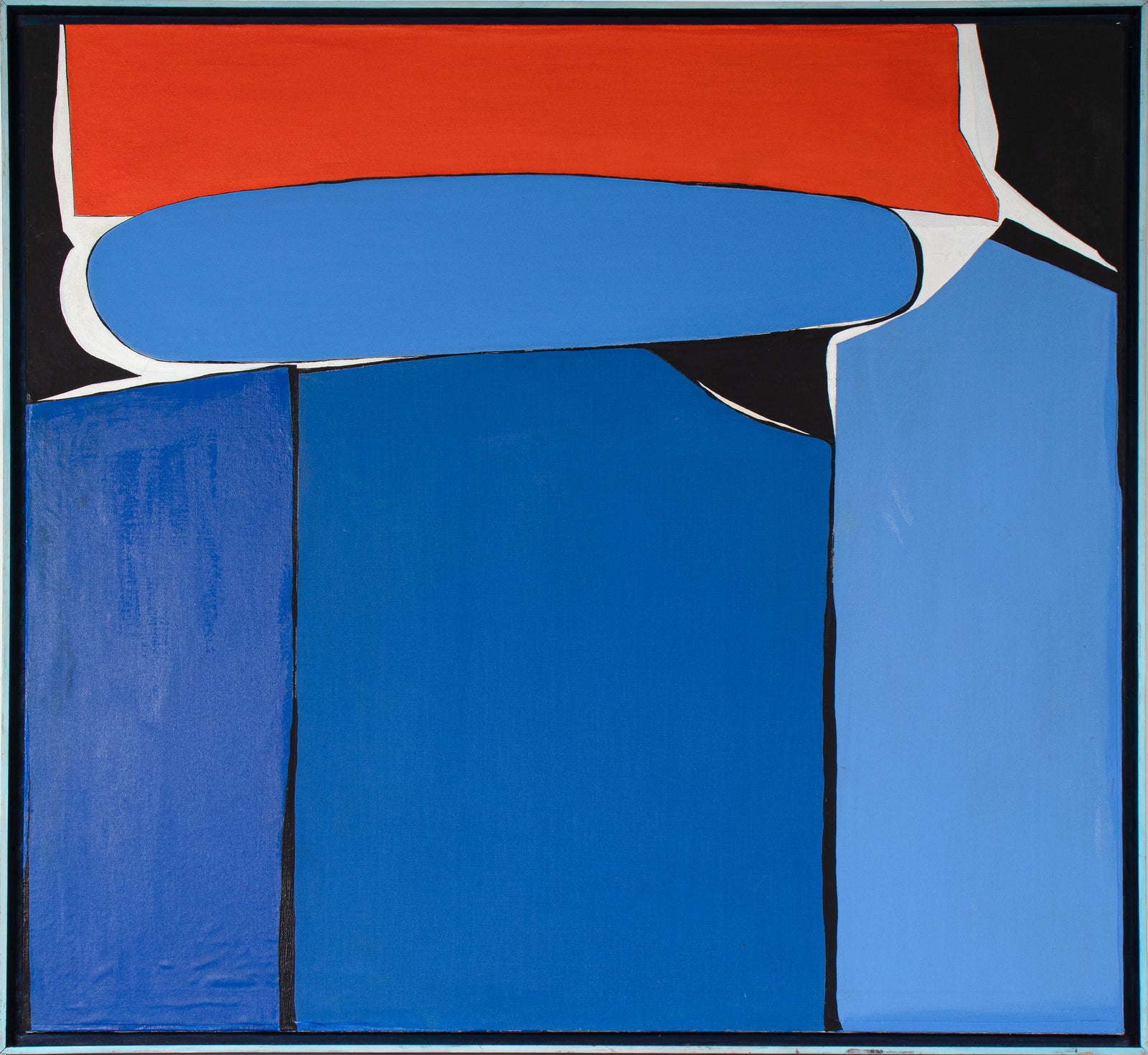 Organic Abstracted Forms<br>20th Century Mixed-Media Painting<br><br>#C3734