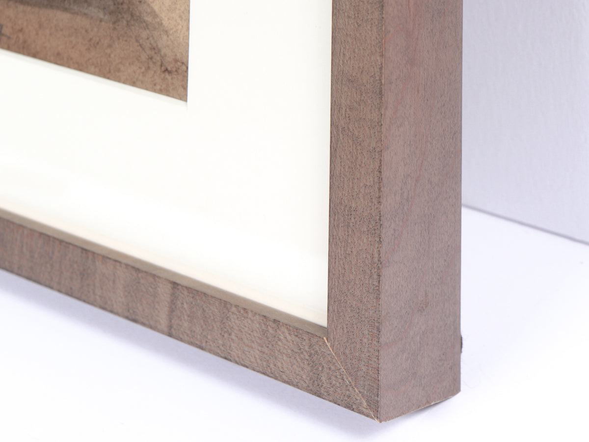 Brown Monochrome Abstraction<br>1967 Watercolor<br><br>#C3738