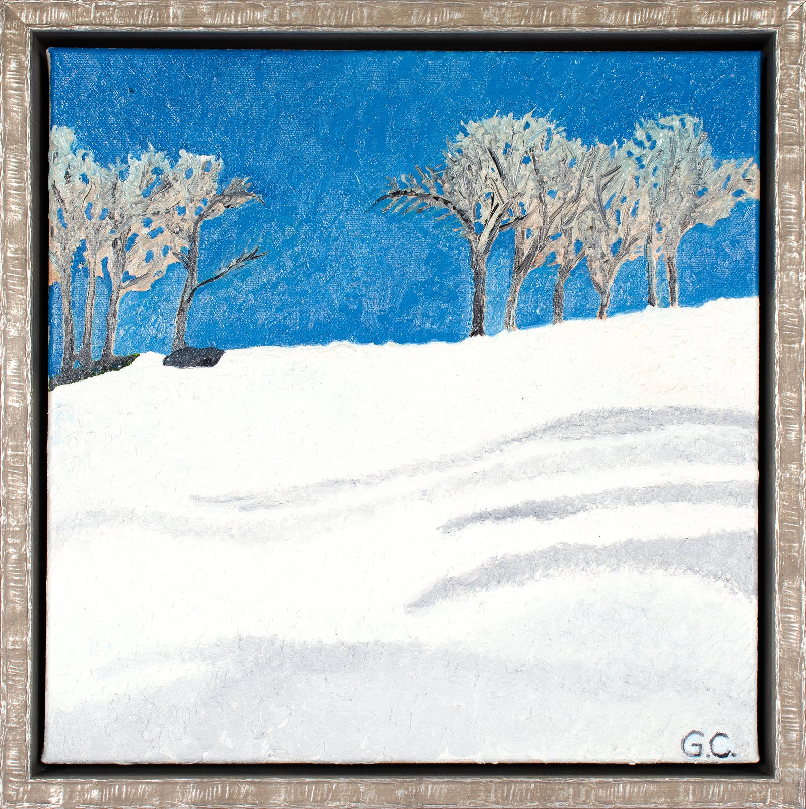 <i>Snow Day (Mendocino, CA)</i> <br>2023 Oil <br><br>#C3759