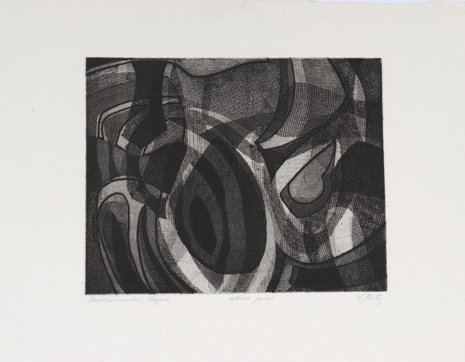 <I>Environmental Figure</I> <br>1966 Etching<br><br>#C3778