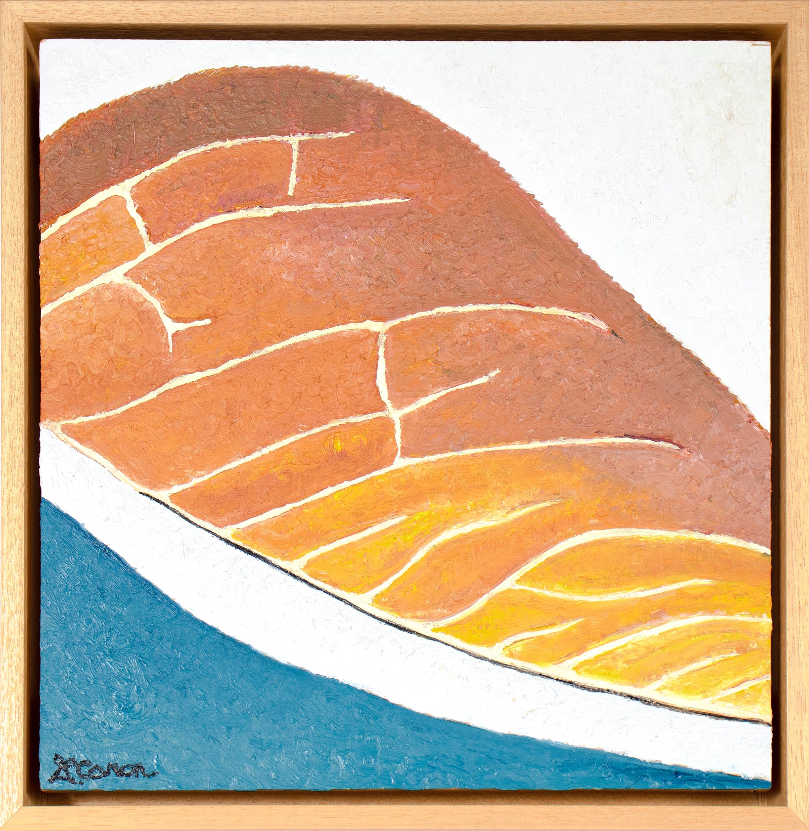 <I>Asian Pear Leafing (Mendocino, CA)</I> <br>2023 Oil<br><br>#C3841