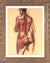 Standing Nude Study<br>1950s Charcoal<br><br>#C3861