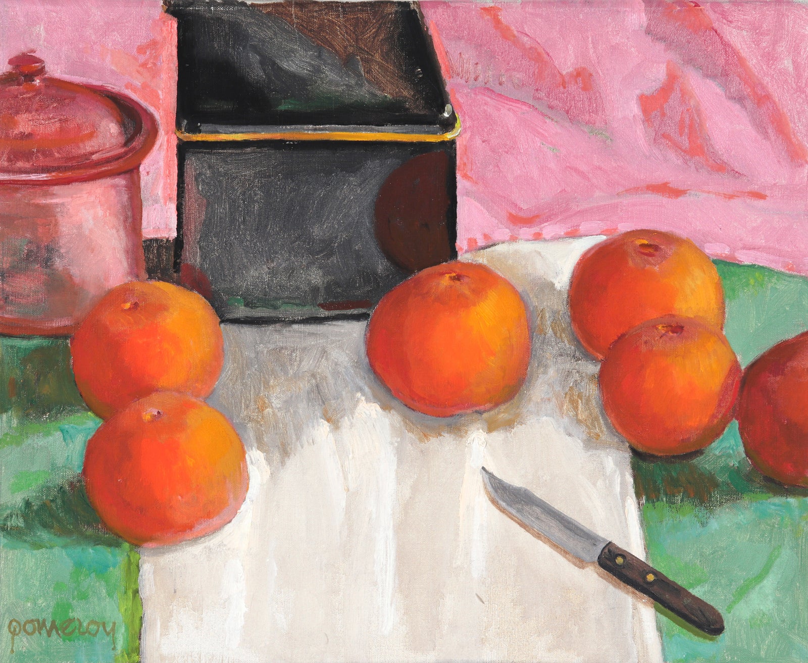 Still-Life with Oranges<br>20th Century Oil<br><br>#C3881