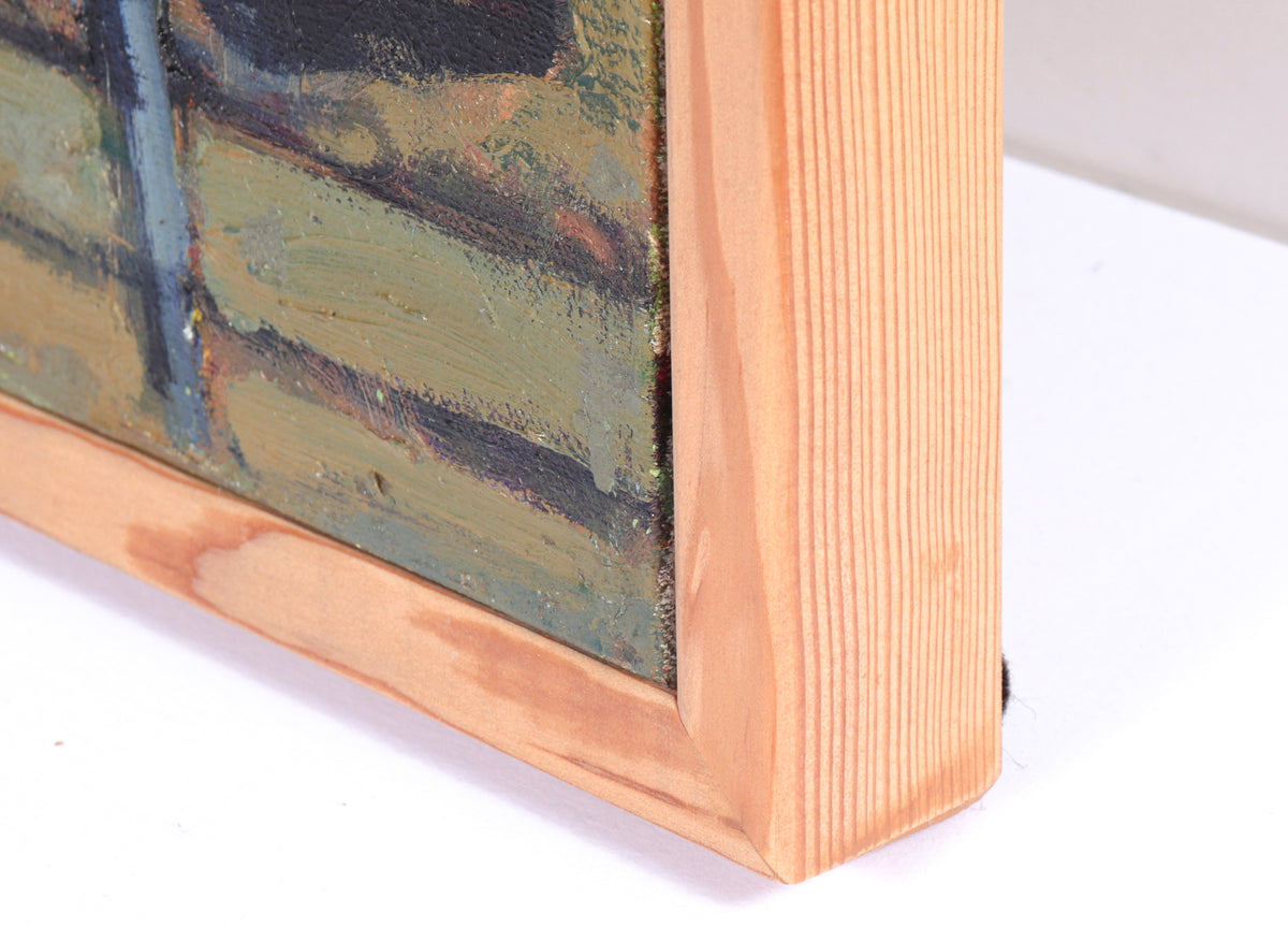 California Barn Scene<br>Late 20th Century Oil<br><br>#C3899