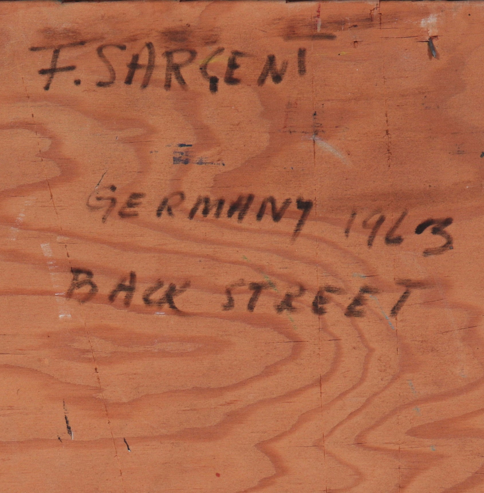 <i>Germany Back Street</i> <br>1963 Mixed Media <br><br>#C3912