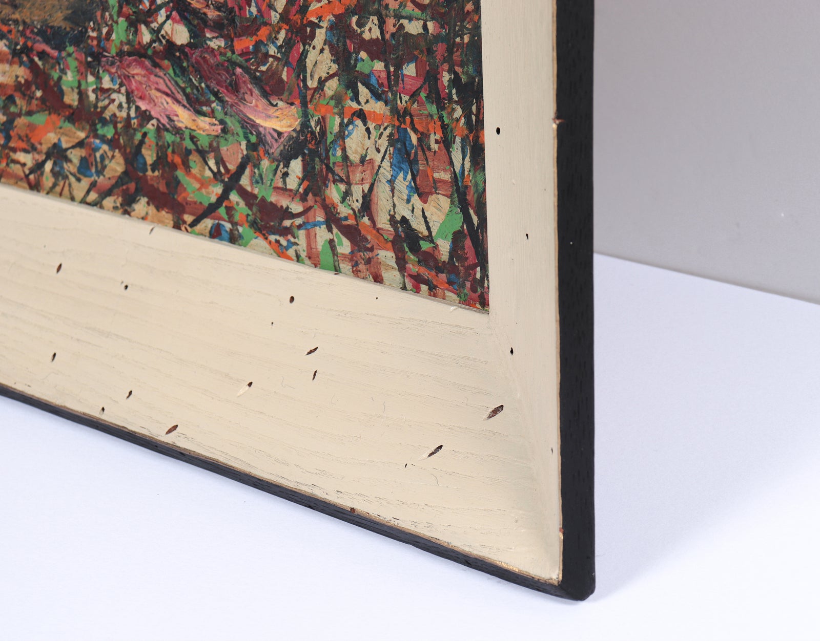 Textured Abstracted Still Life <br>1960s Oil <br><br>#C3929