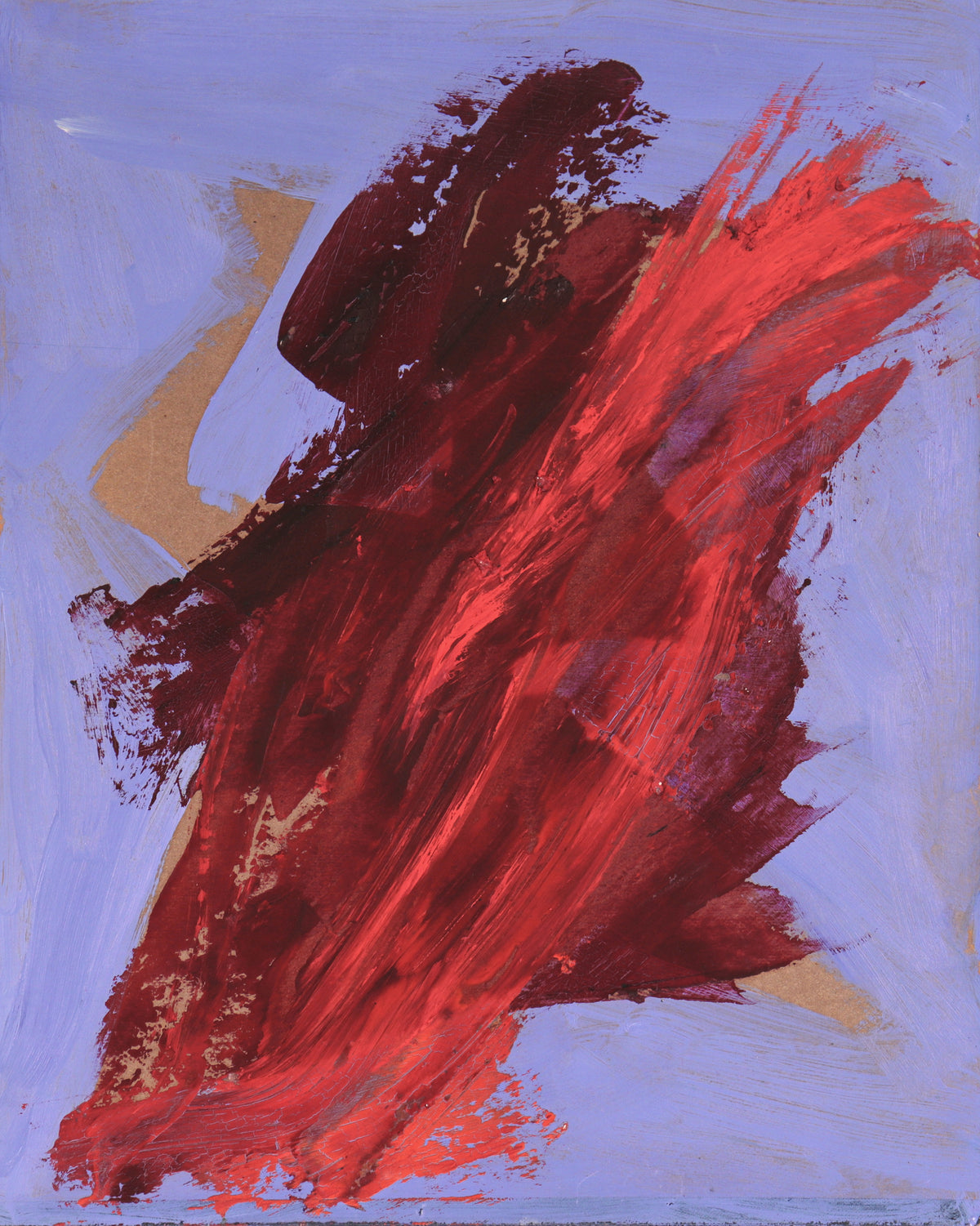 Bright &amp; Gestural Abstract&lt;br&gt; 20th Century Tempera Paint on Paper Board &lt;br&gt;&lt;br&gt;#C3947