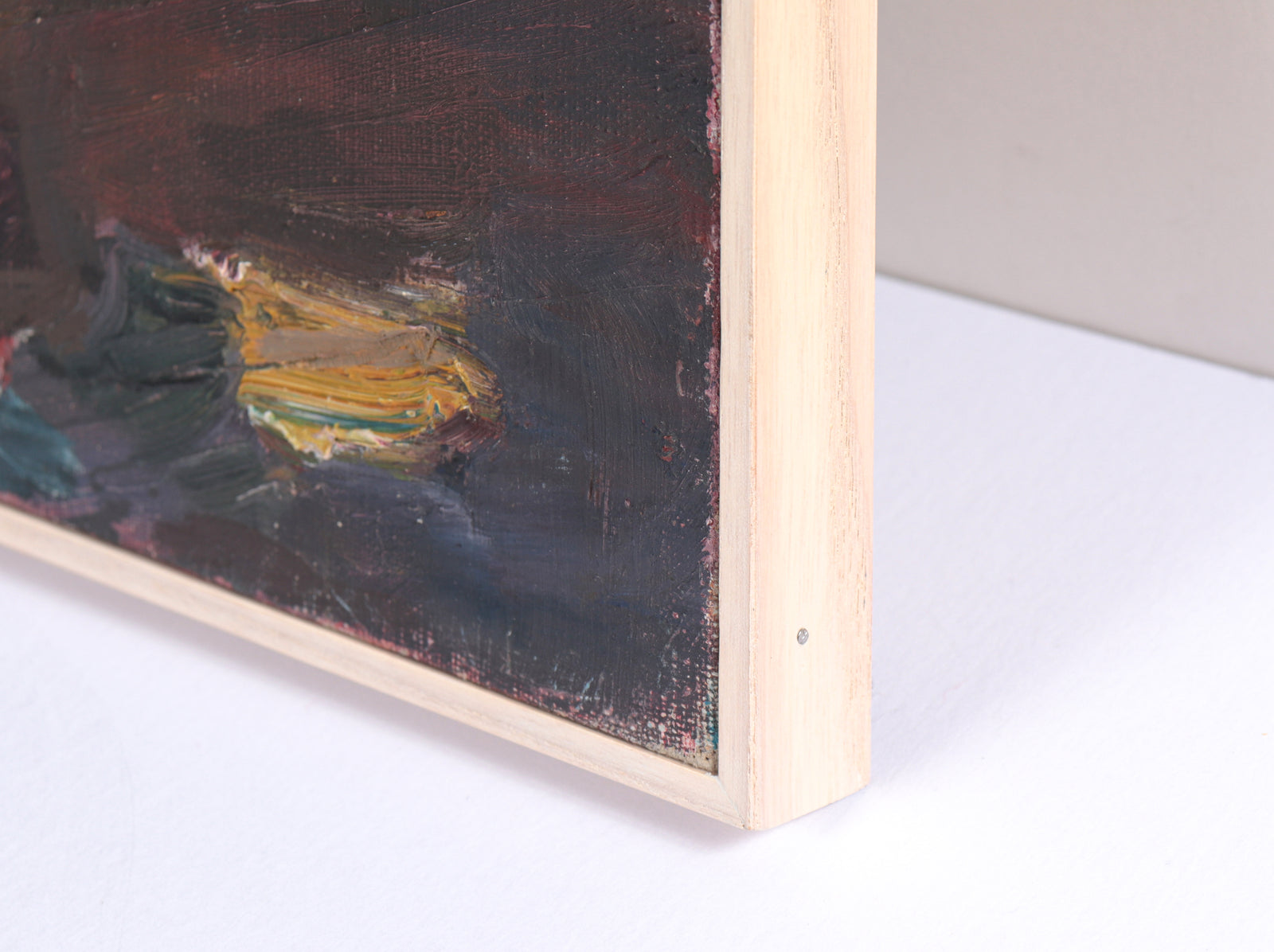 Warm Mountain Expressionist Landscape <br>20th Century Oil <br><br>#C3981