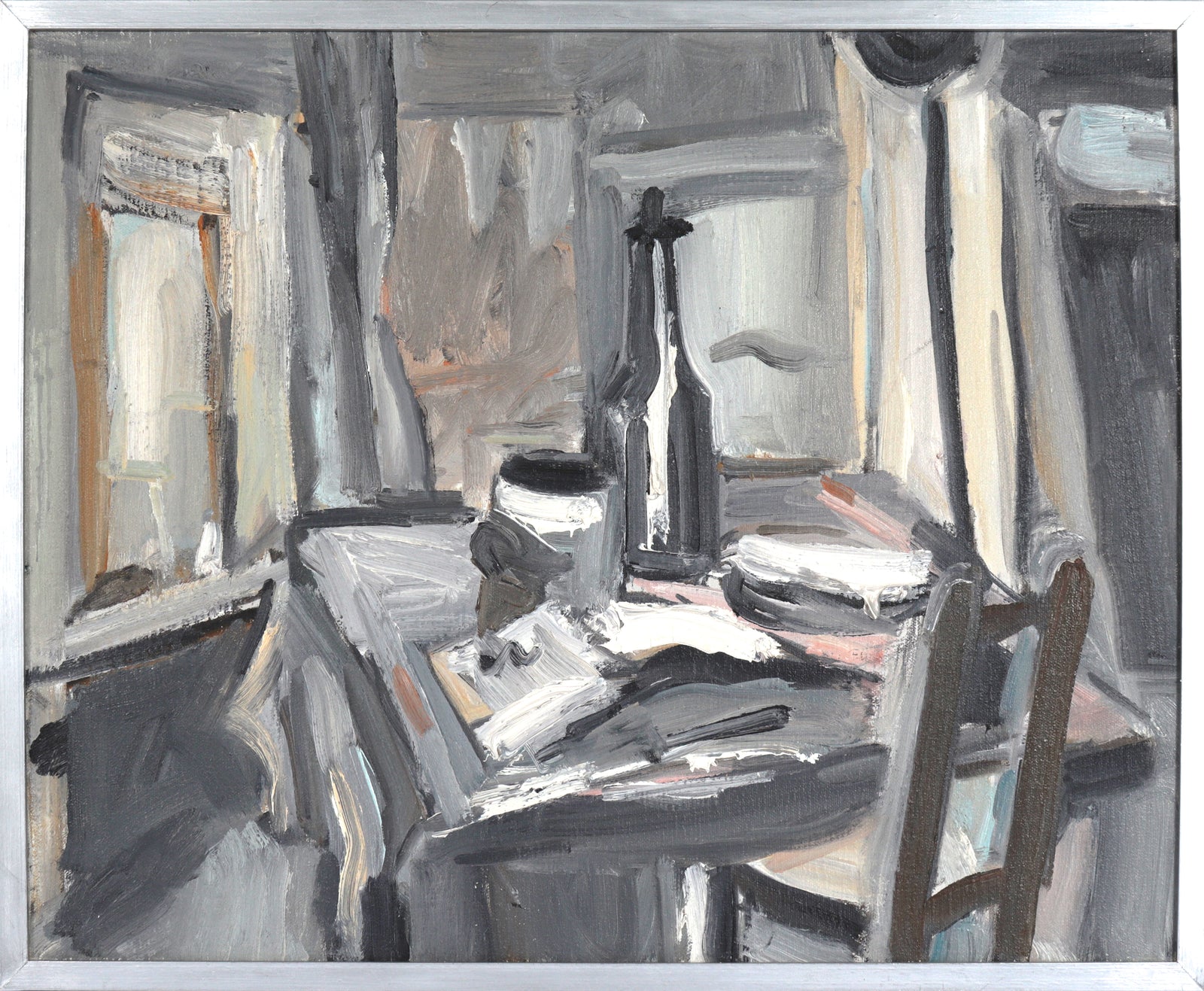 Tabletop Still Life <br>1968 Oil <br><br>#C4034