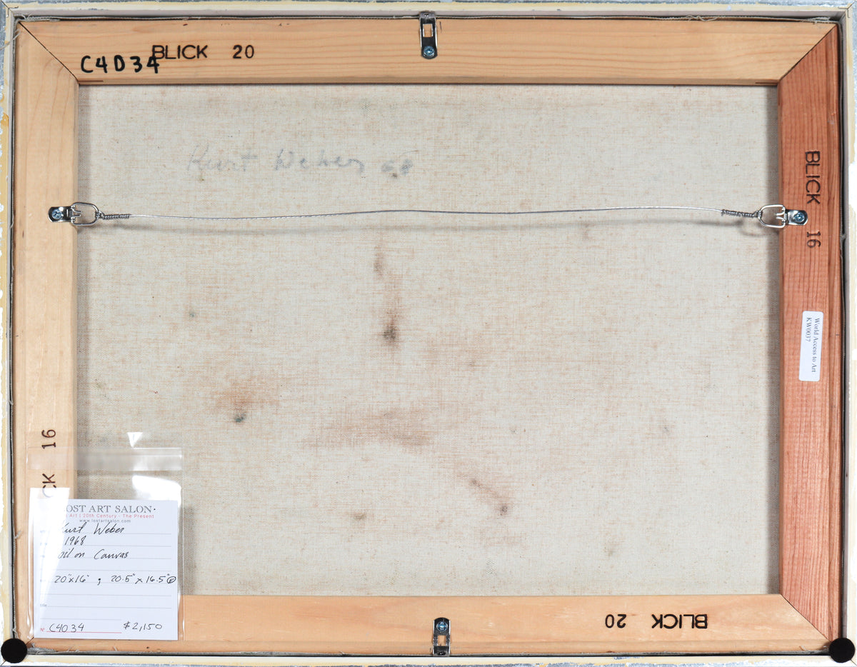 Tabletop Still Life <br>1968 Oil <br><br>#C4034