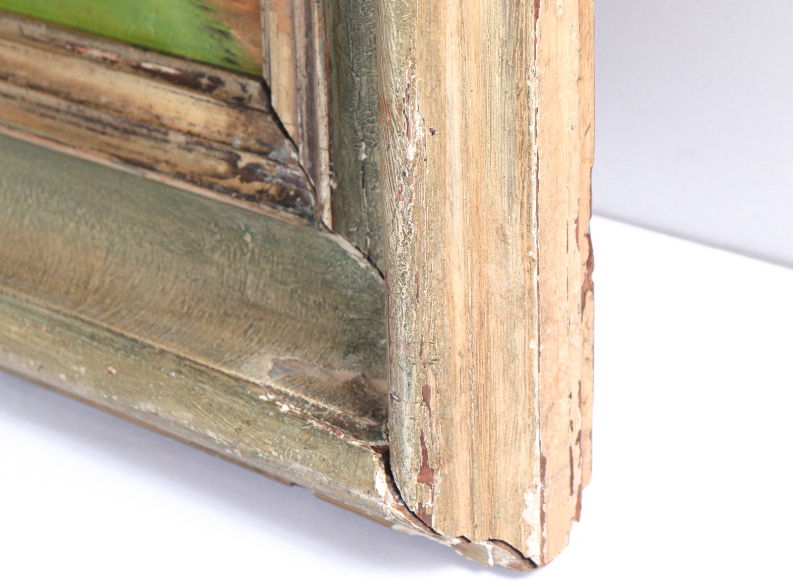 Interior Scene with Woman & Portrait <br>1950s Oil <br><br>#C4083