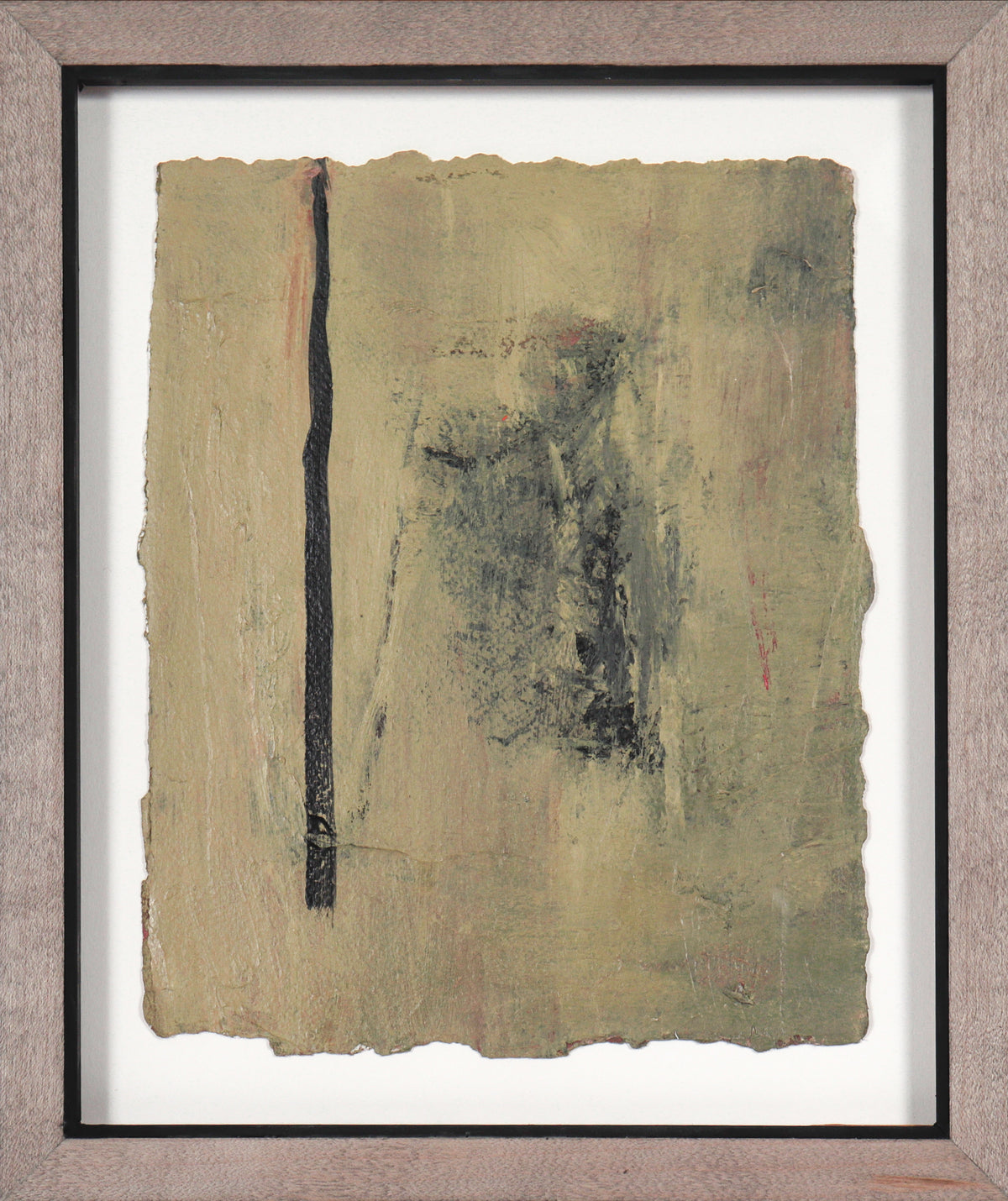 Moody Expressionist Abstract &lt;br&gt;20th Century Oil on Paper &lt;br&gt;&lt;br&gt;#C4086