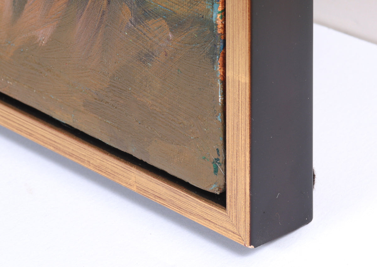 Abstracted Hillside Scene<br>20th Century Oil<br><br>#C4144